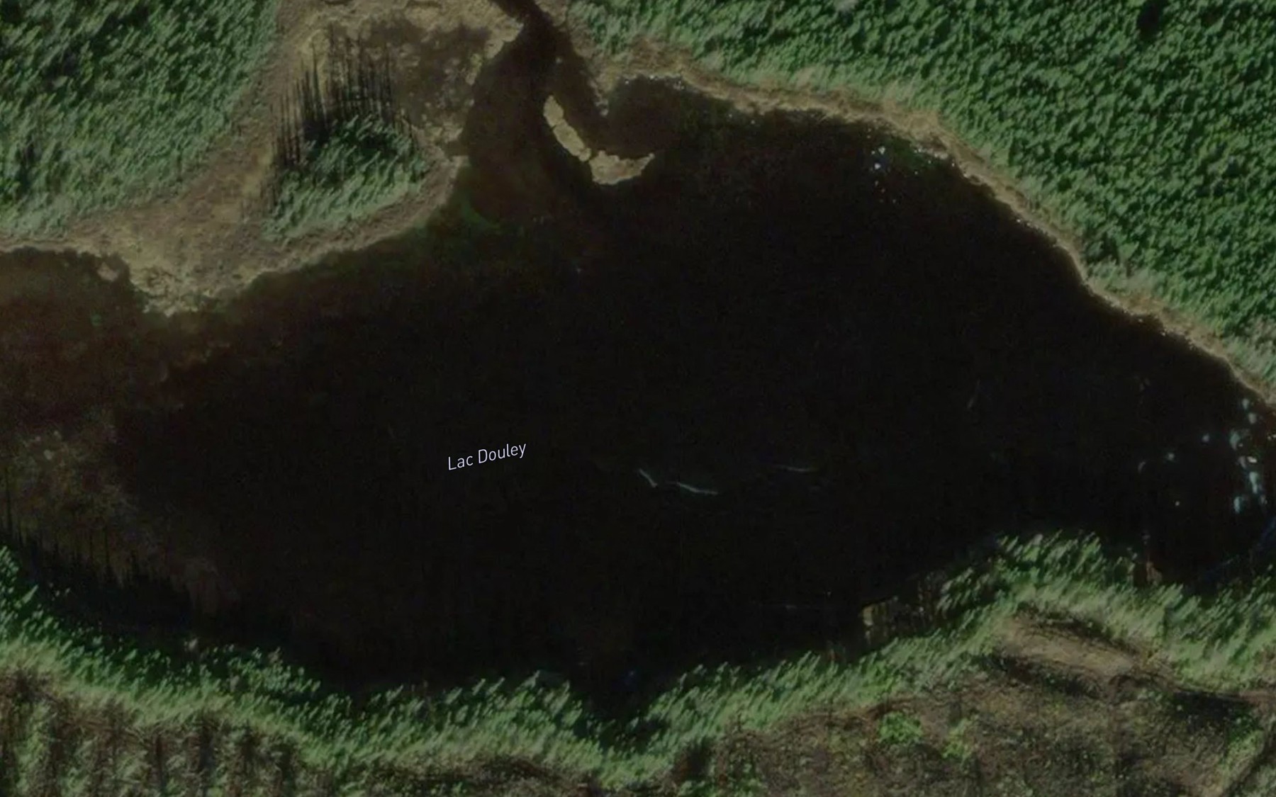 Satellite map of the Lac Douley