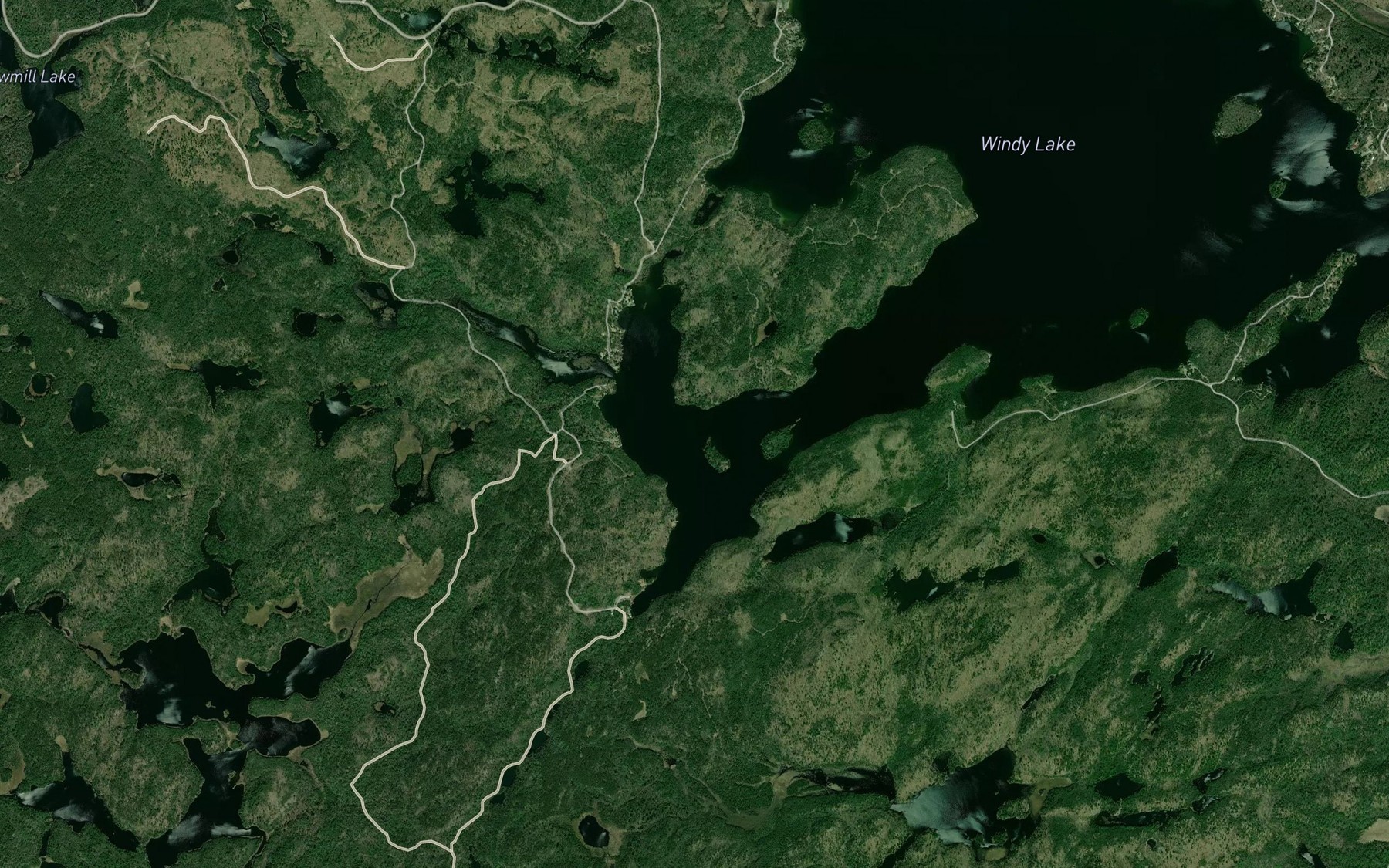 Satellite map of the Tower's Bay