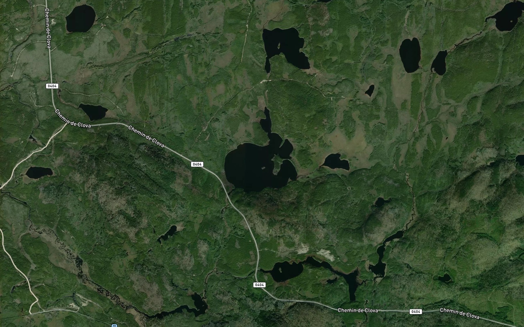 Satellite map of the Lac Kaminictikwakamak