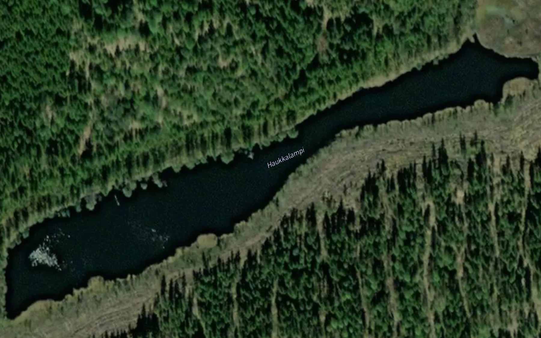 Satellite map of the Haukkalammit