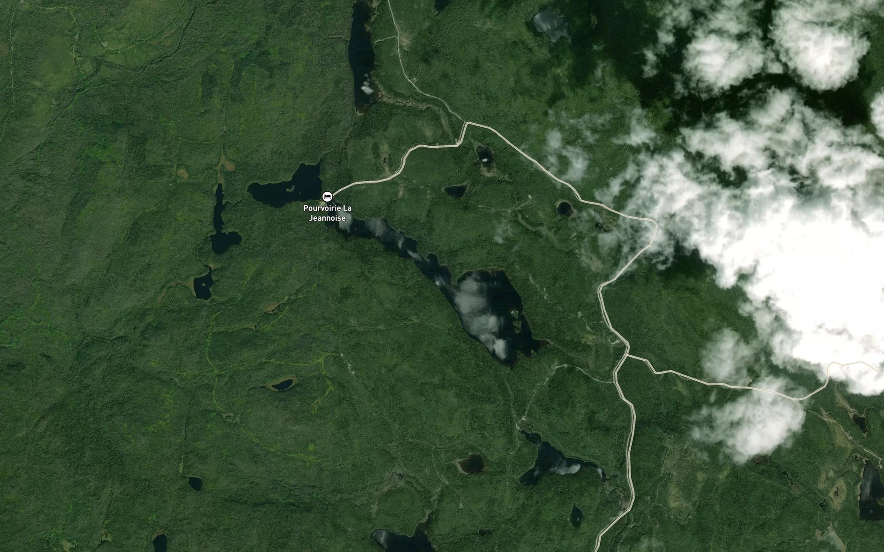 Satellite map of the Lac Ratel