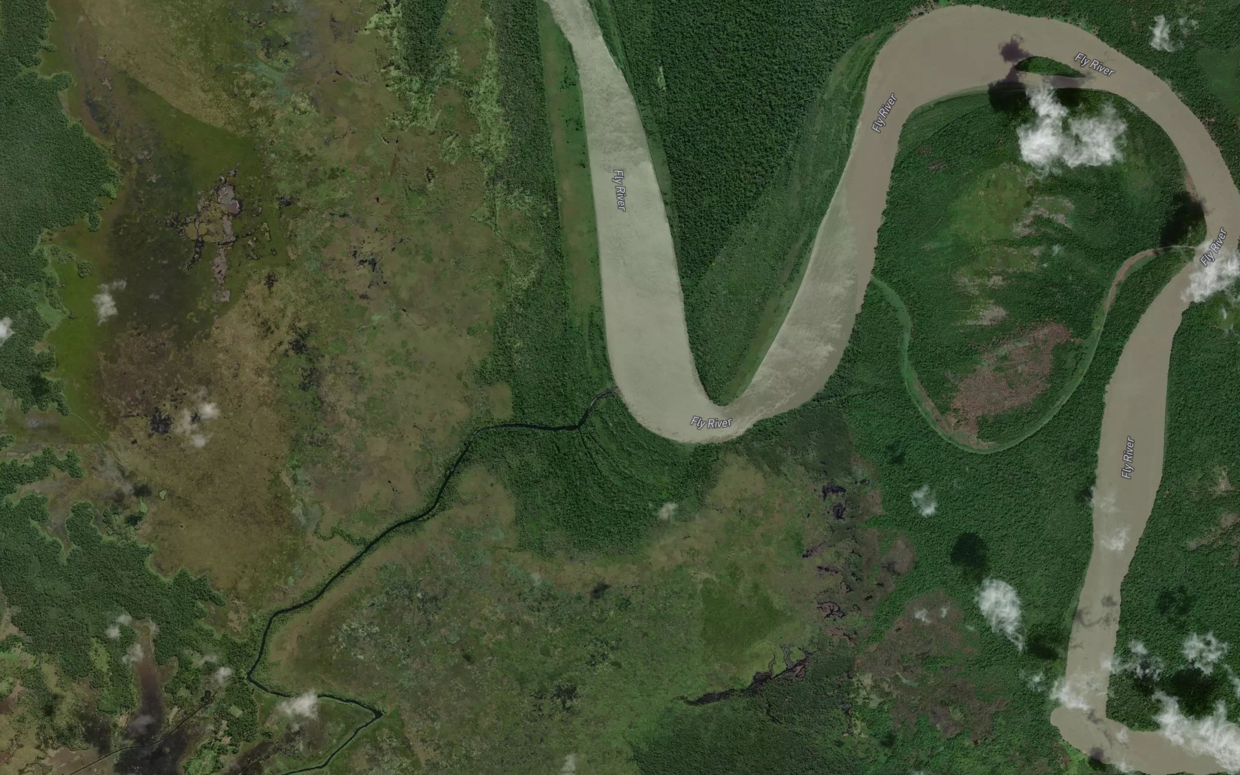 Satellite map of the Suki Creek
