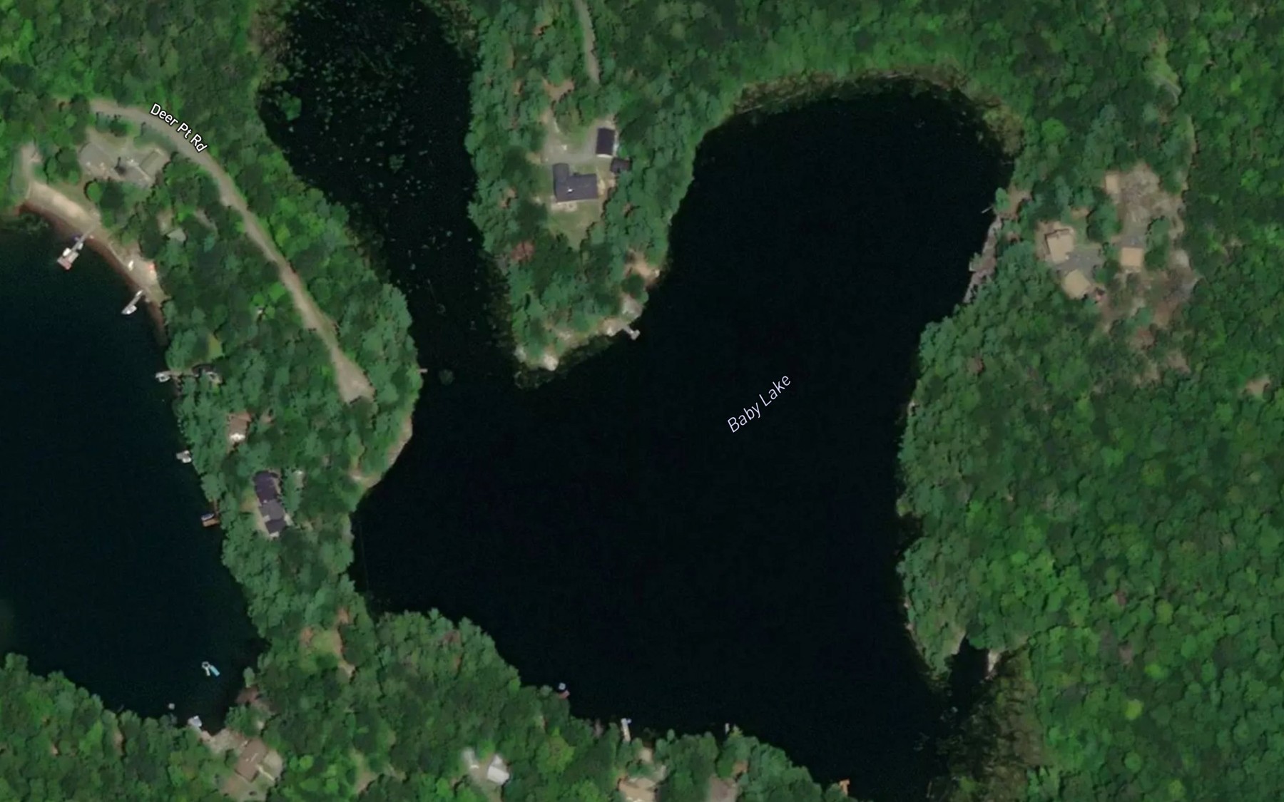 Satellite map of the Baby Lake