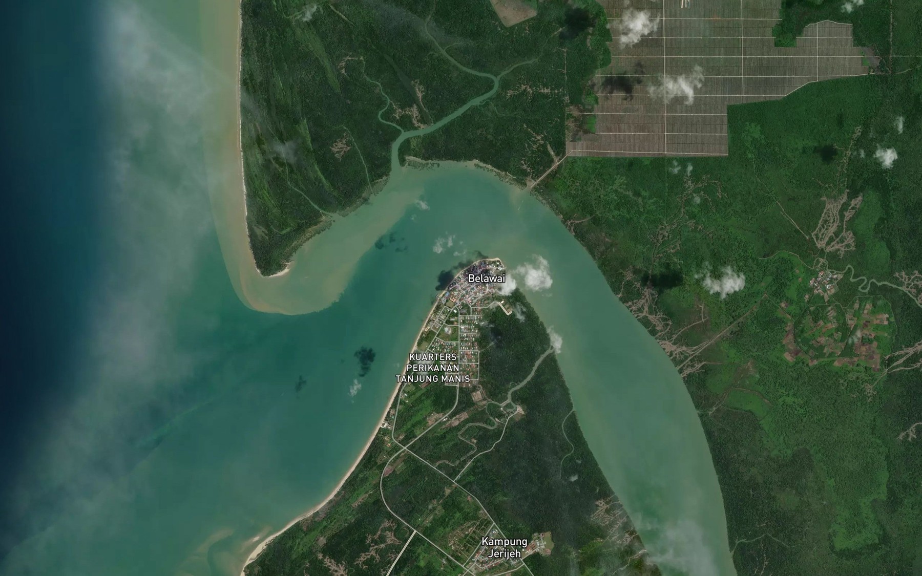 Satellite map of the Loba Semalau