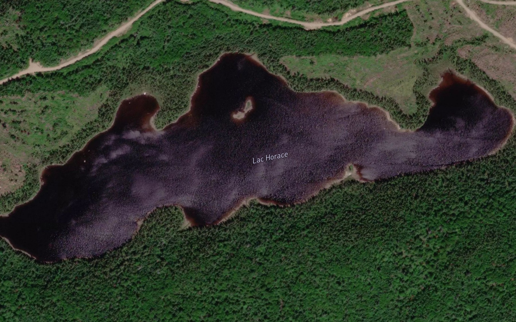 Satellite map of the Lac Horace