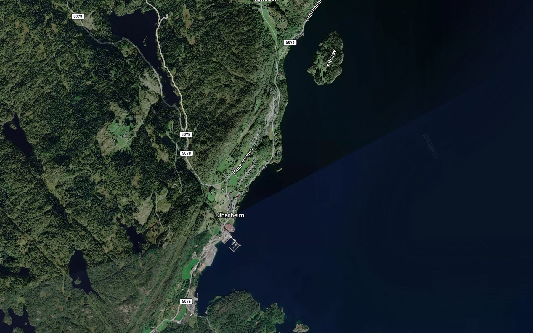Satellite map of the Nesjavika