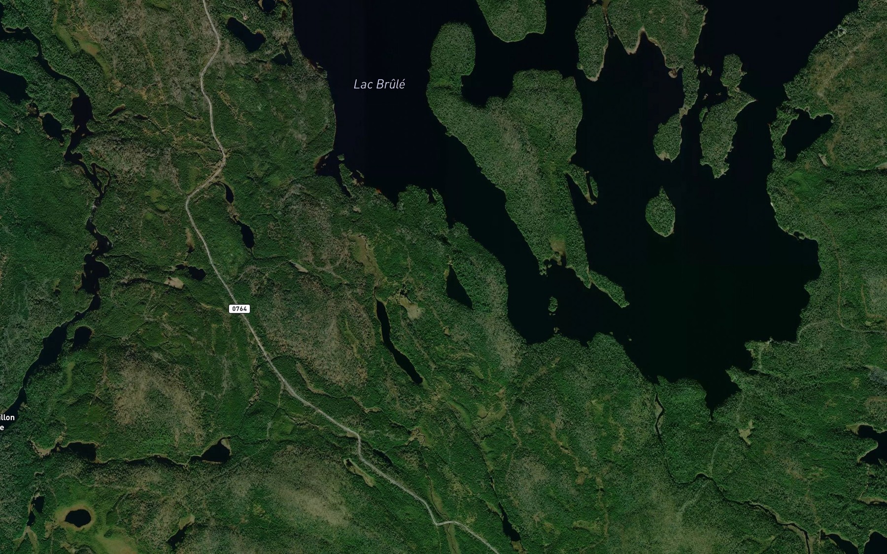 Satellite map of the Lac de la Traverse
