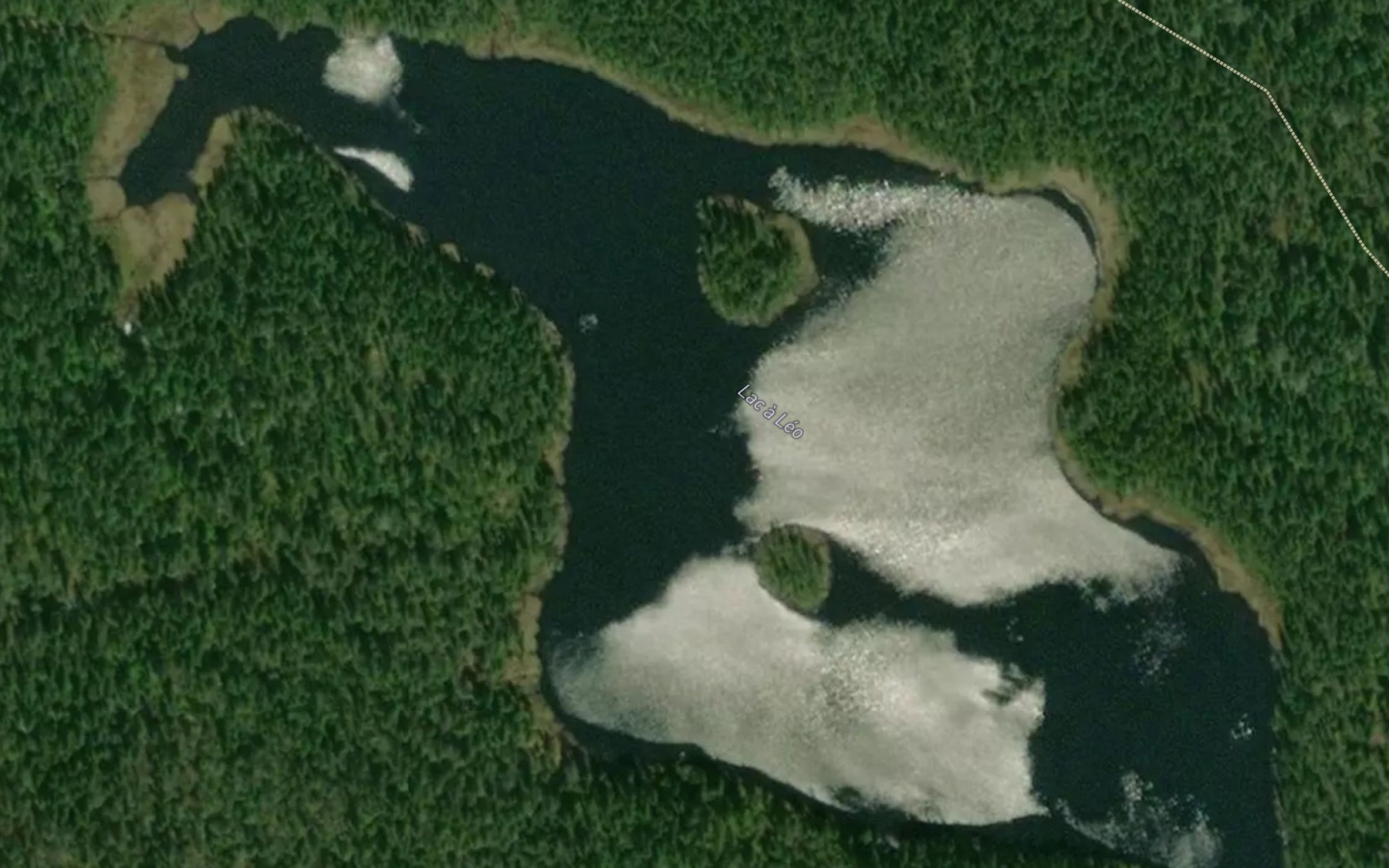 Satellite map of the Lac a Leo