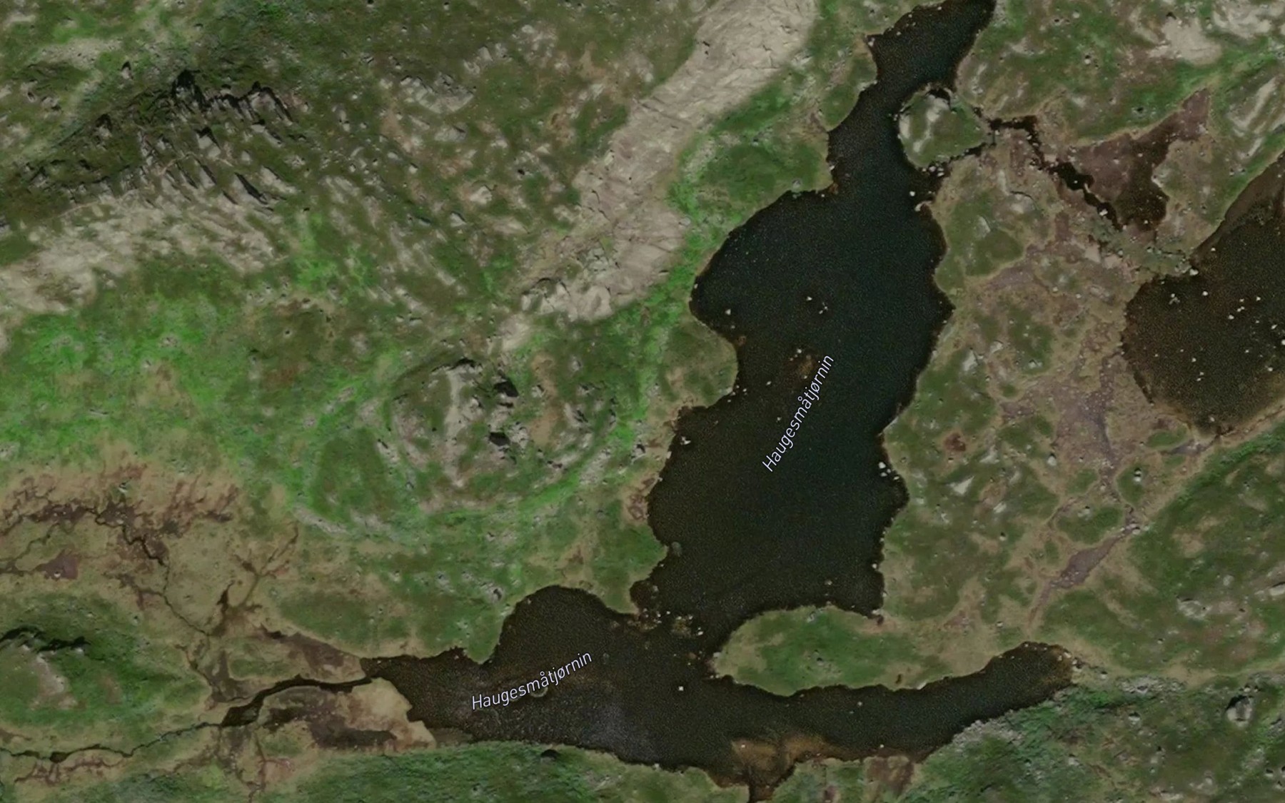 Satellite map of the Haugesmatjonnin