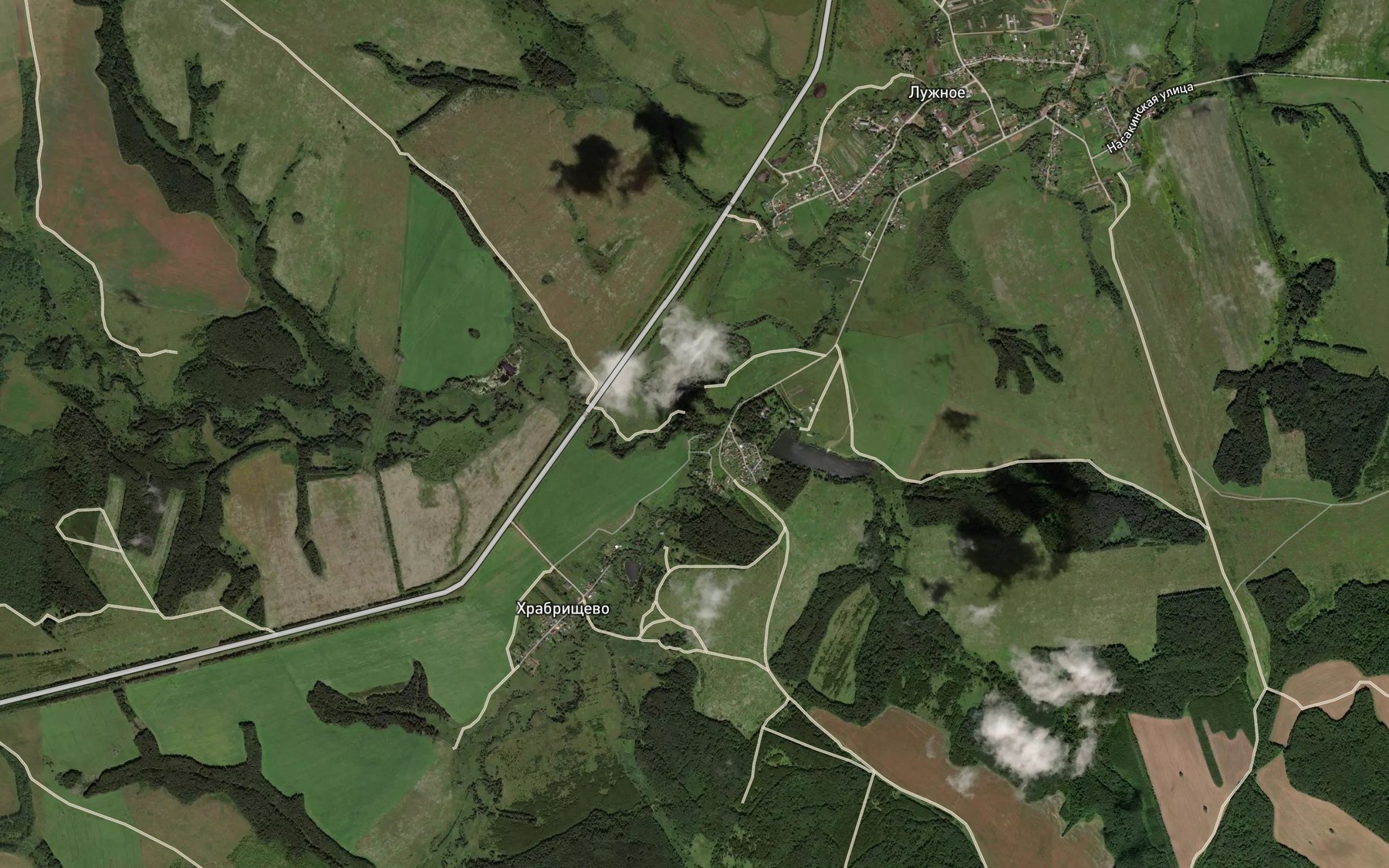 Satellite map of the Malaya Kolodnya