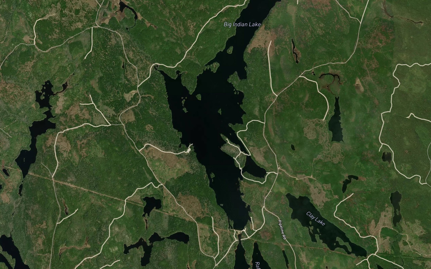 Satellite map of the Walsh Cove