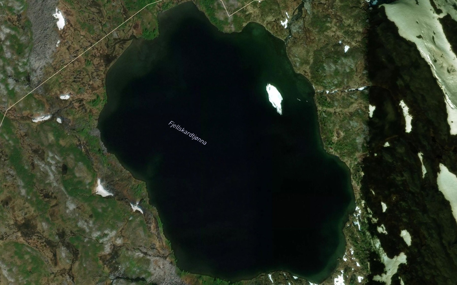 Satellite map of the Fjellskardtjorna