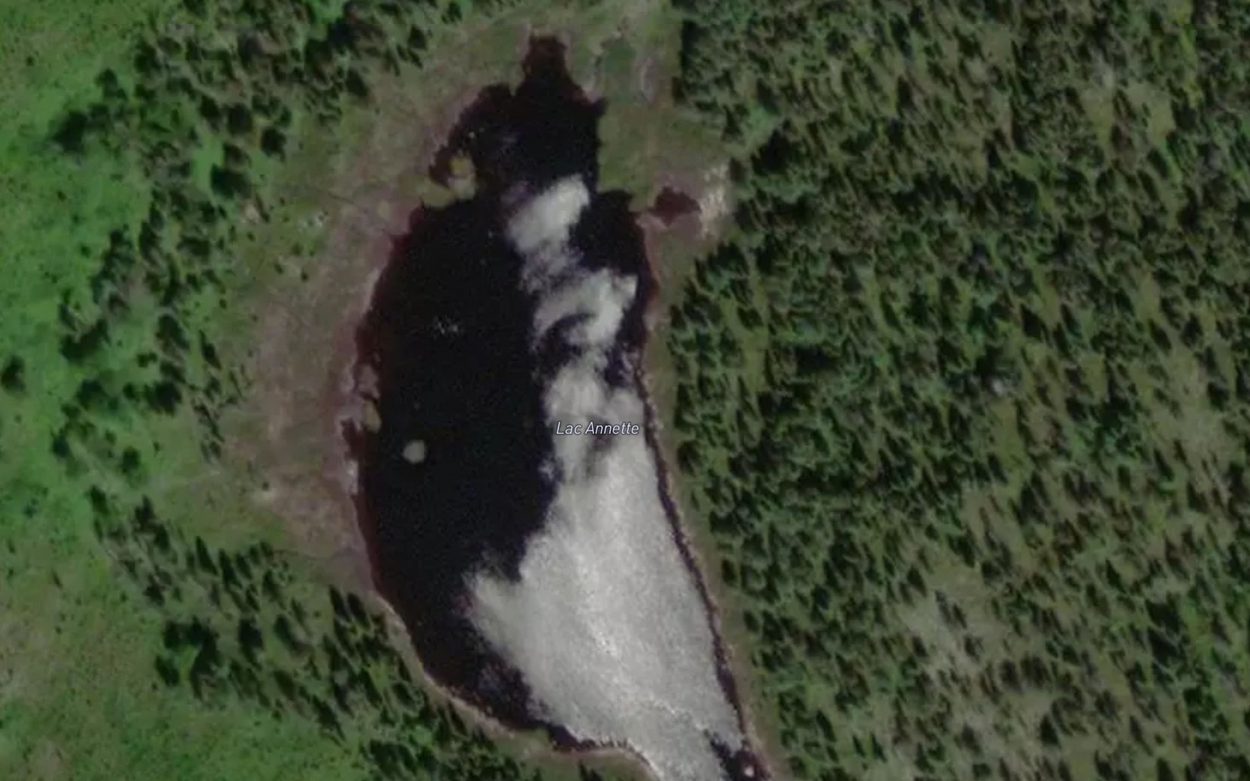 Satellite map of the Lac Annette