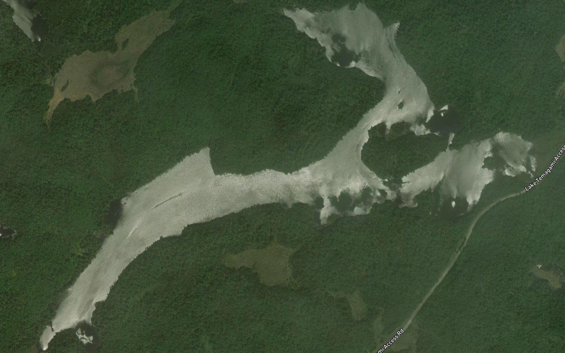 Satellite map of the Broom Lake