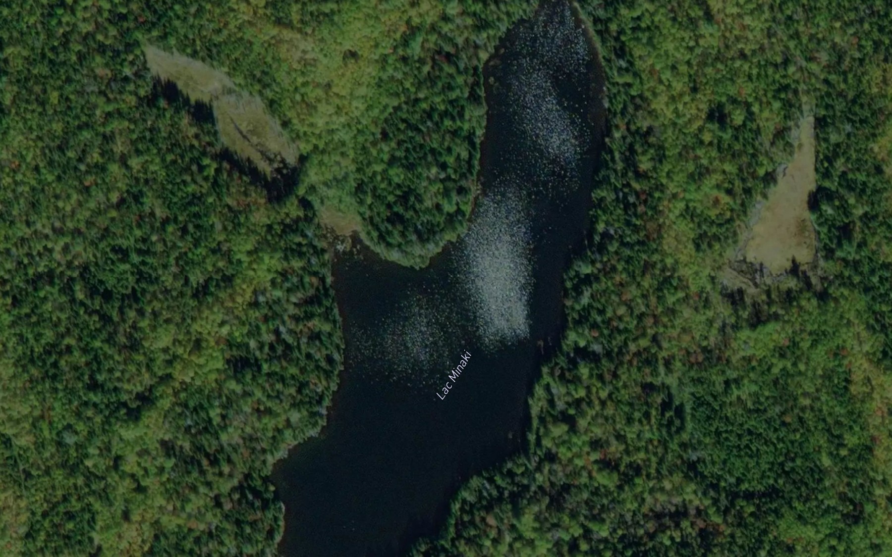 Satellite map of the Lac Minaki