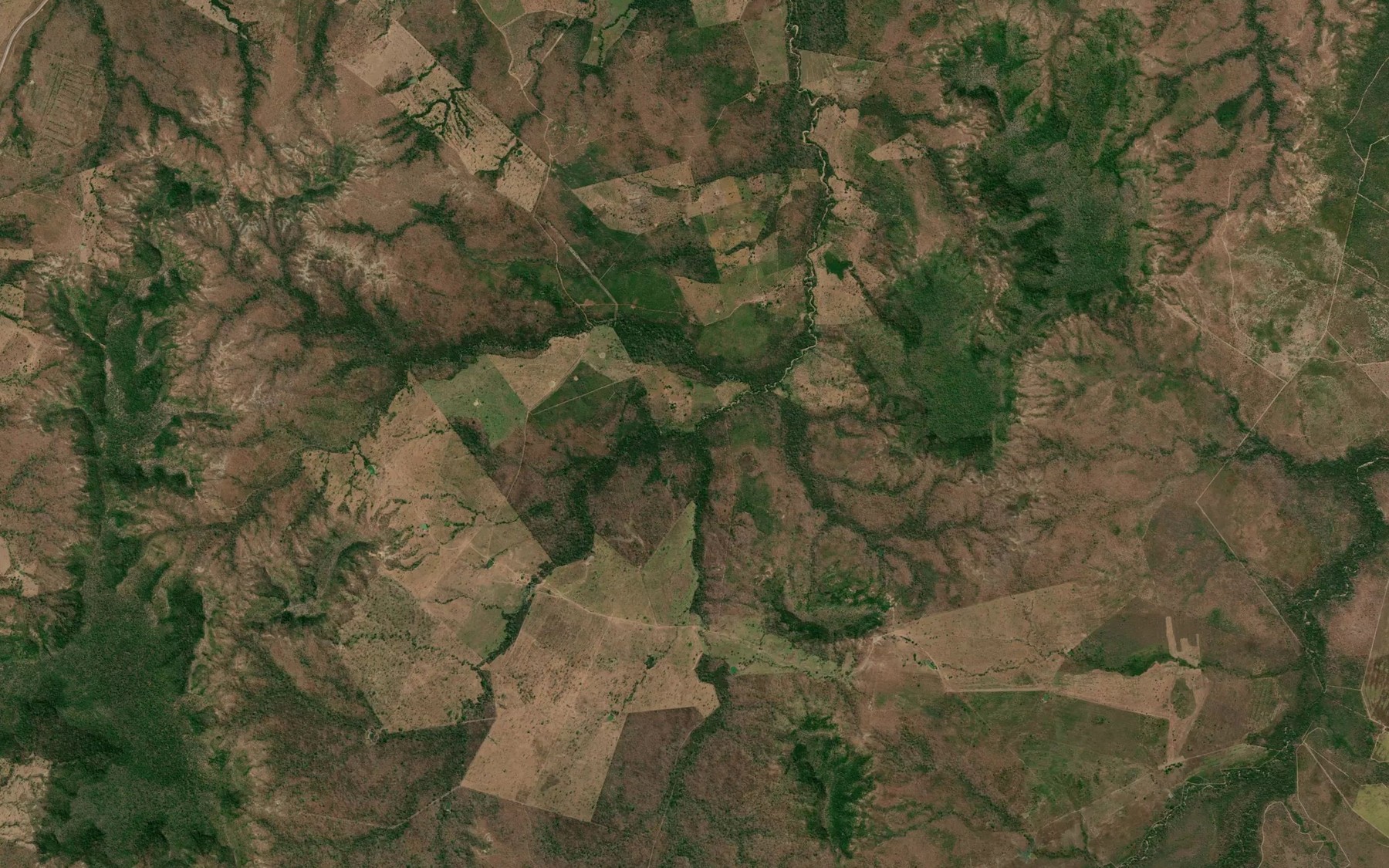 Satellite map of the Corrego Barro Branco
