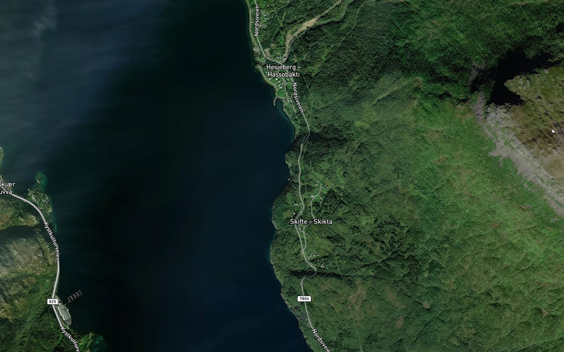 Satellite map of the Ingerholla
