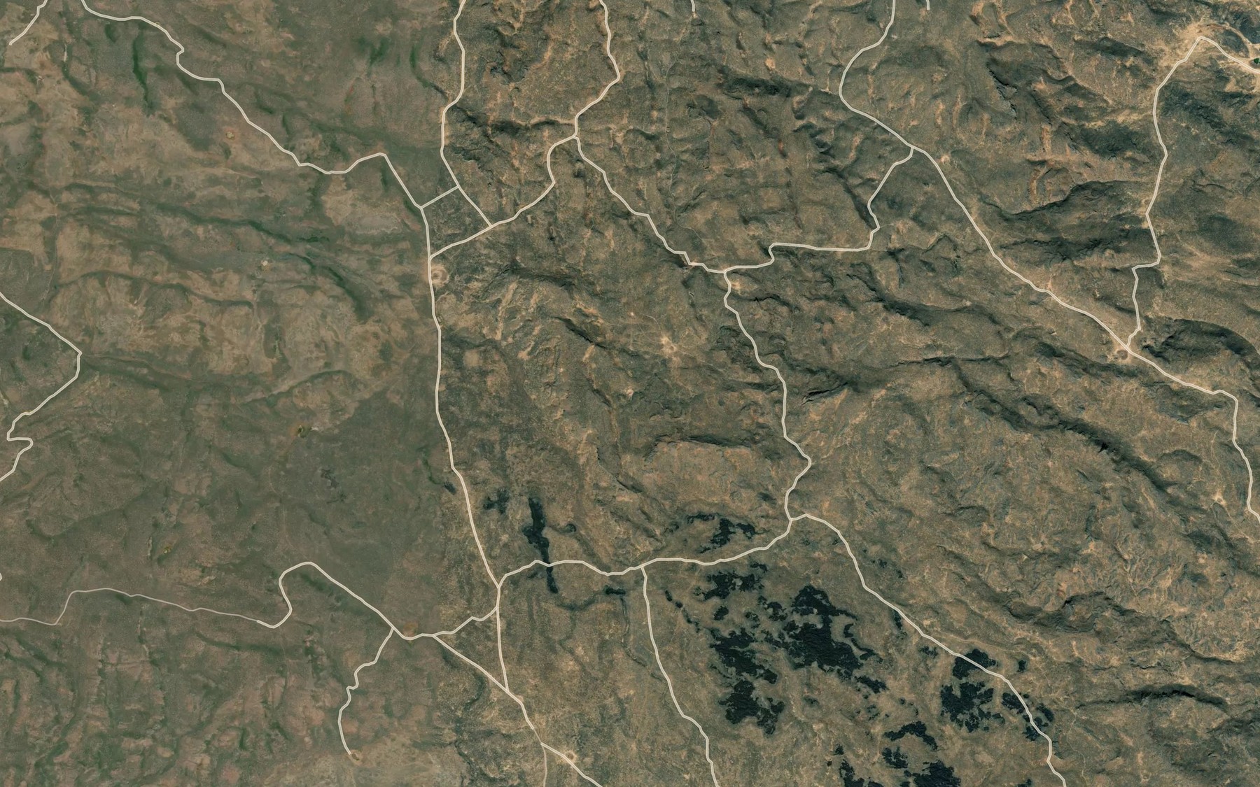 Satellite map of the Cirque Reservoir