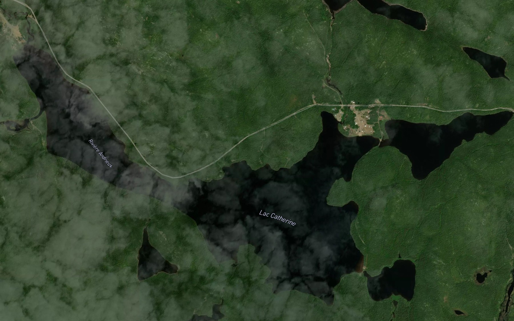 Satellite map of the Lac Catherine