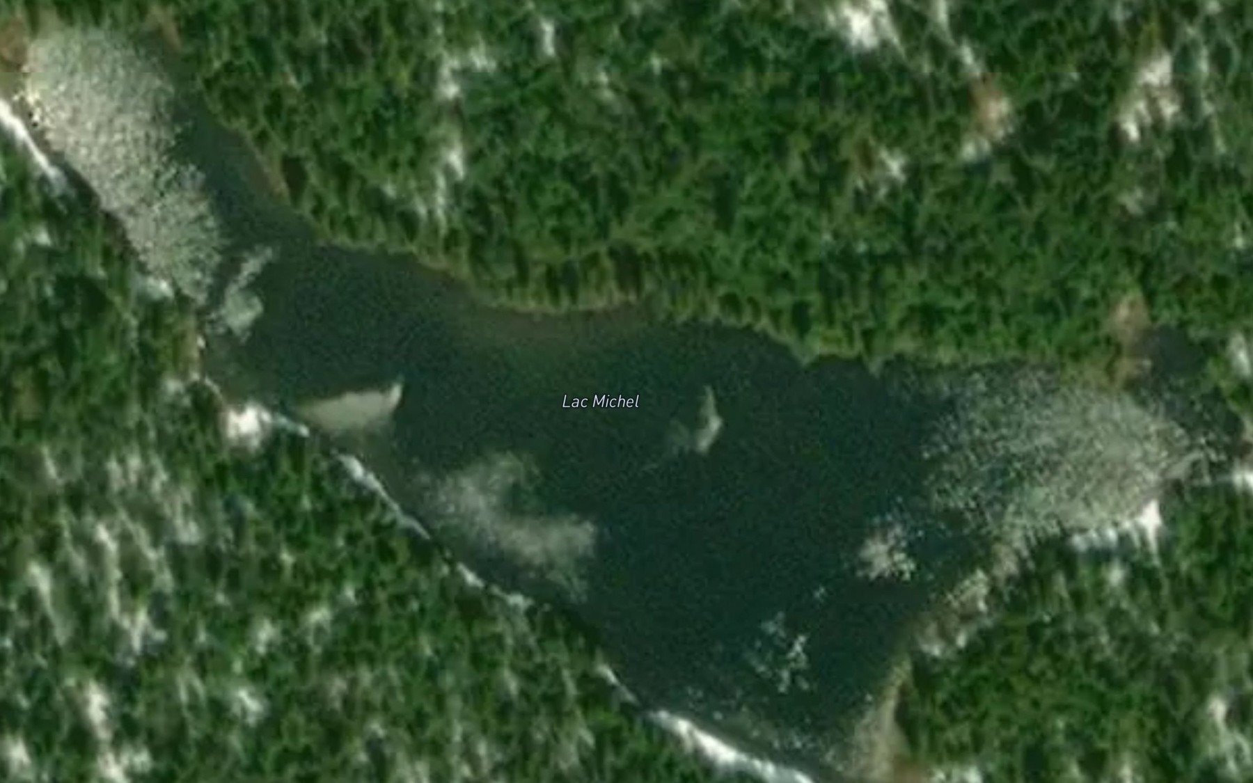 Satellite map of the Lac Michel