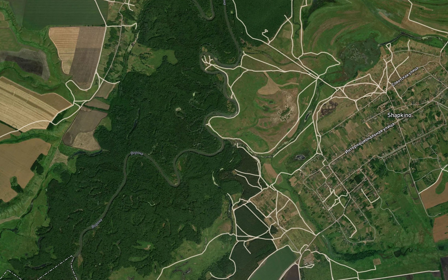 Satellite map of the Volochila