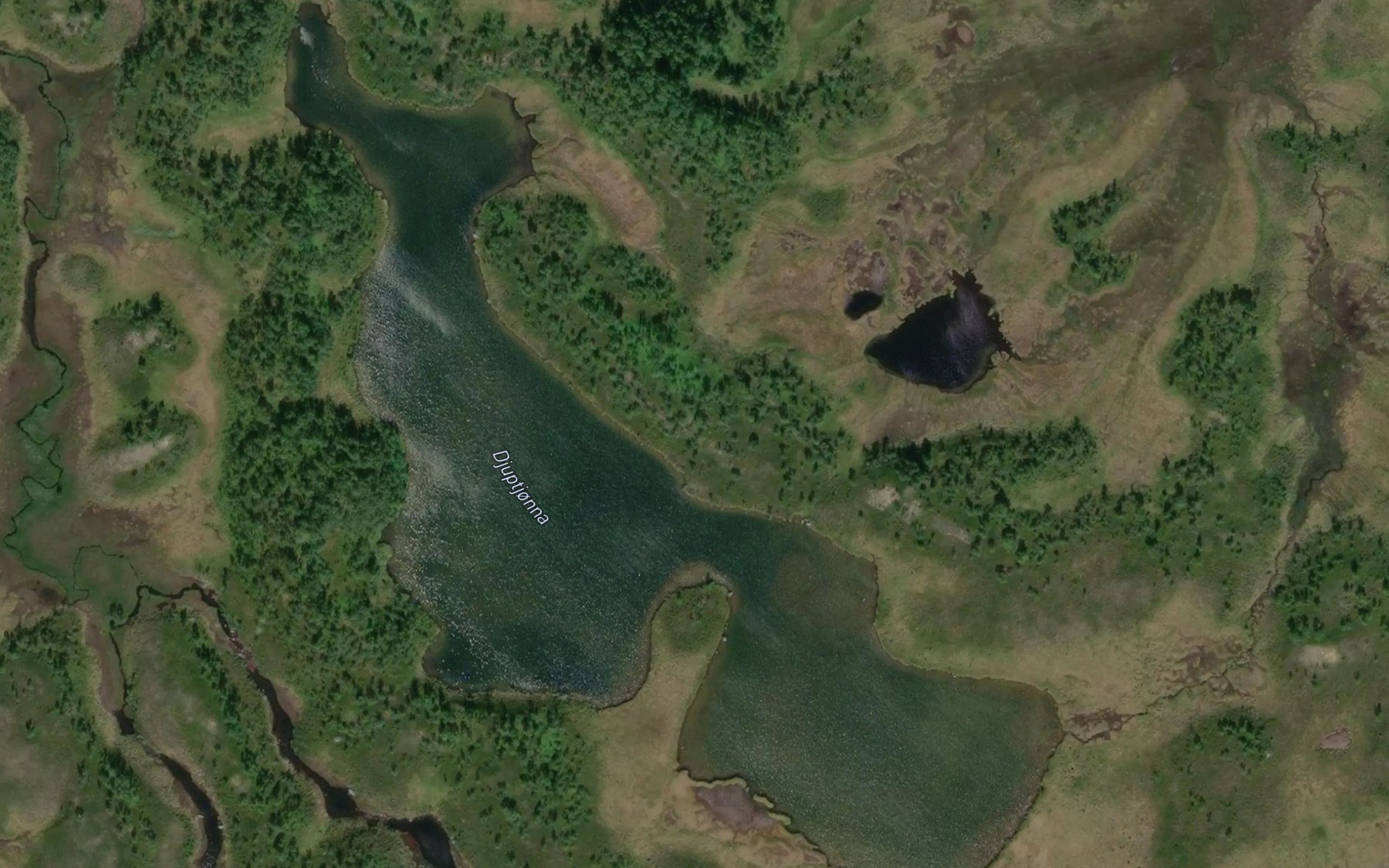 Satellite map of the Djuptjorna