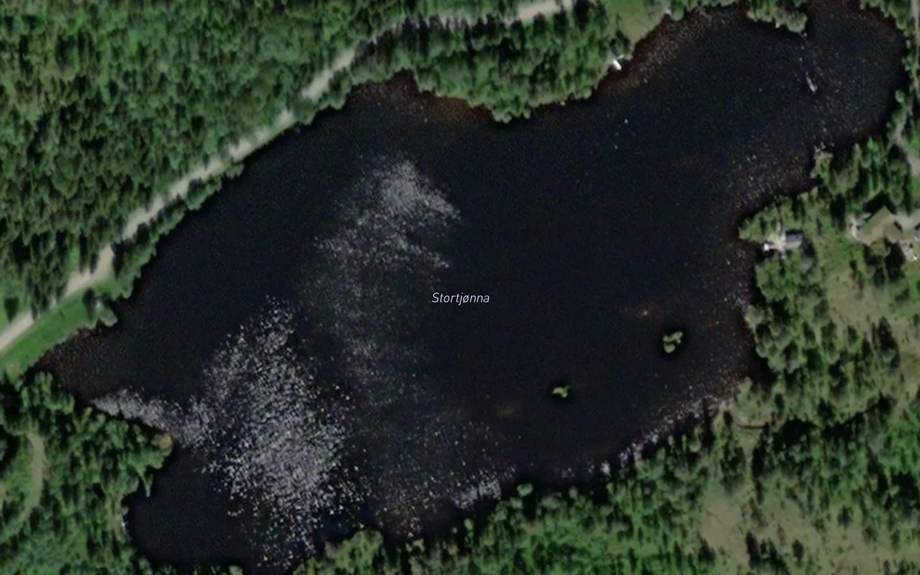 Satellite map of the Stortjorna