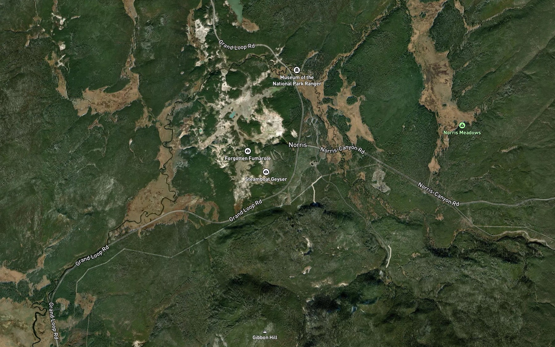 Satellite map of the Fenner Drill Hole