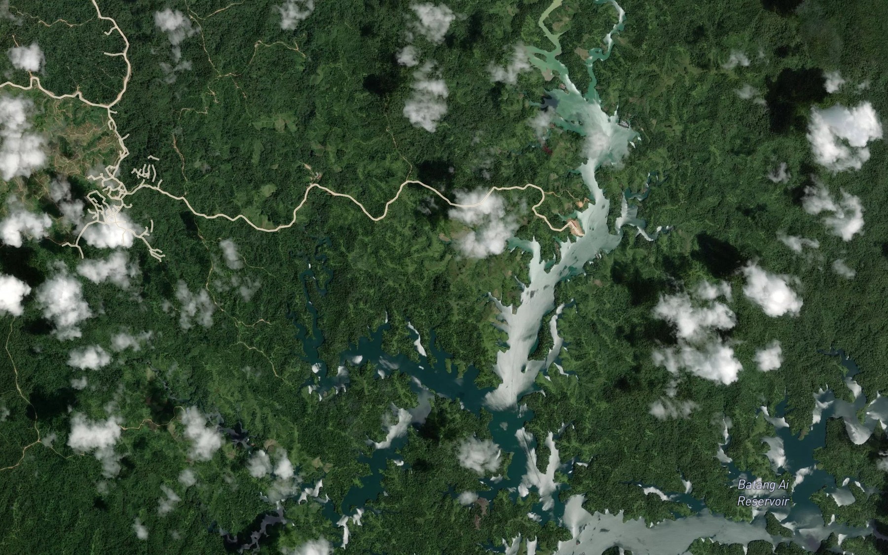 Satellite map of the Lubok Rian