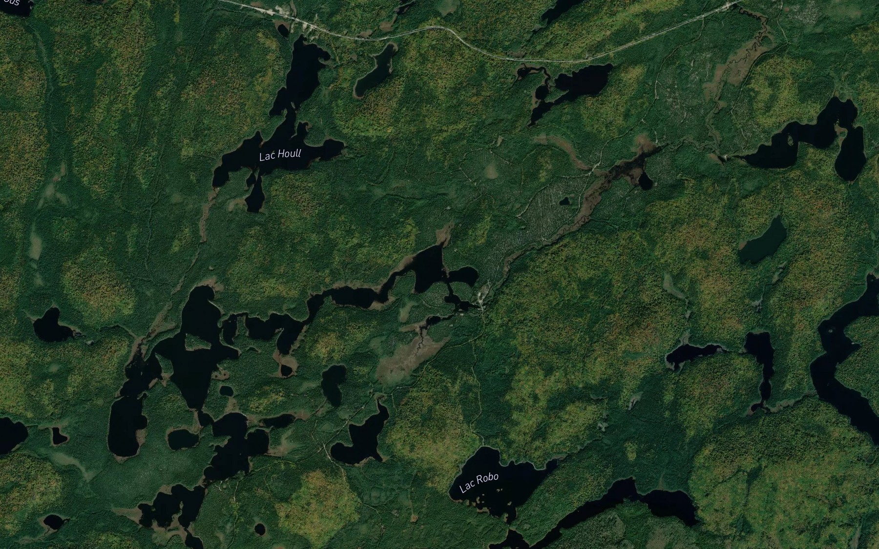 Satellite map of the Lac Doris