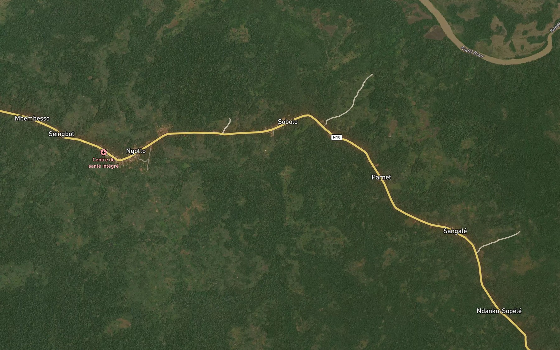 Satellite map of the Amose