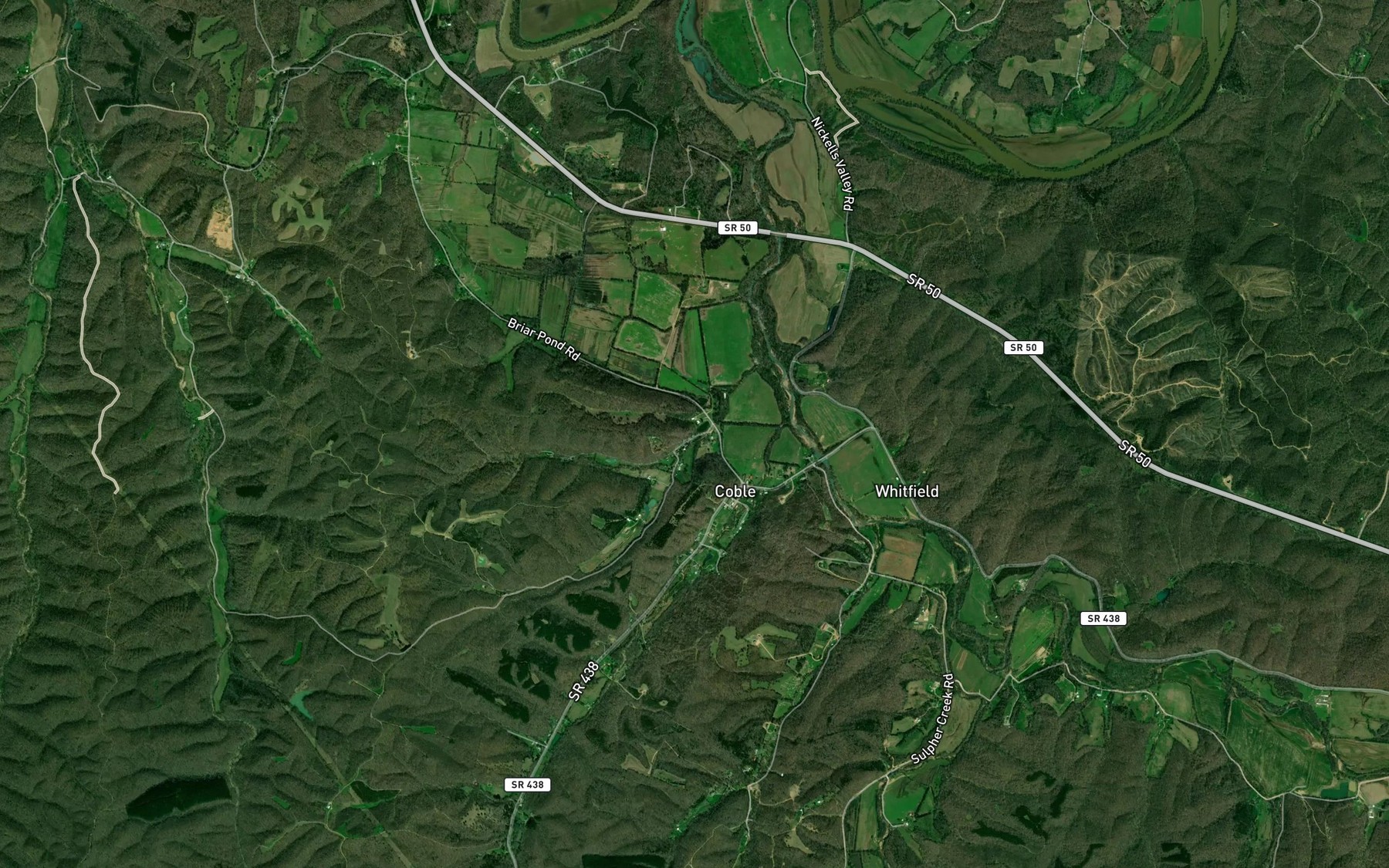 Satellite map of the Walker Spring