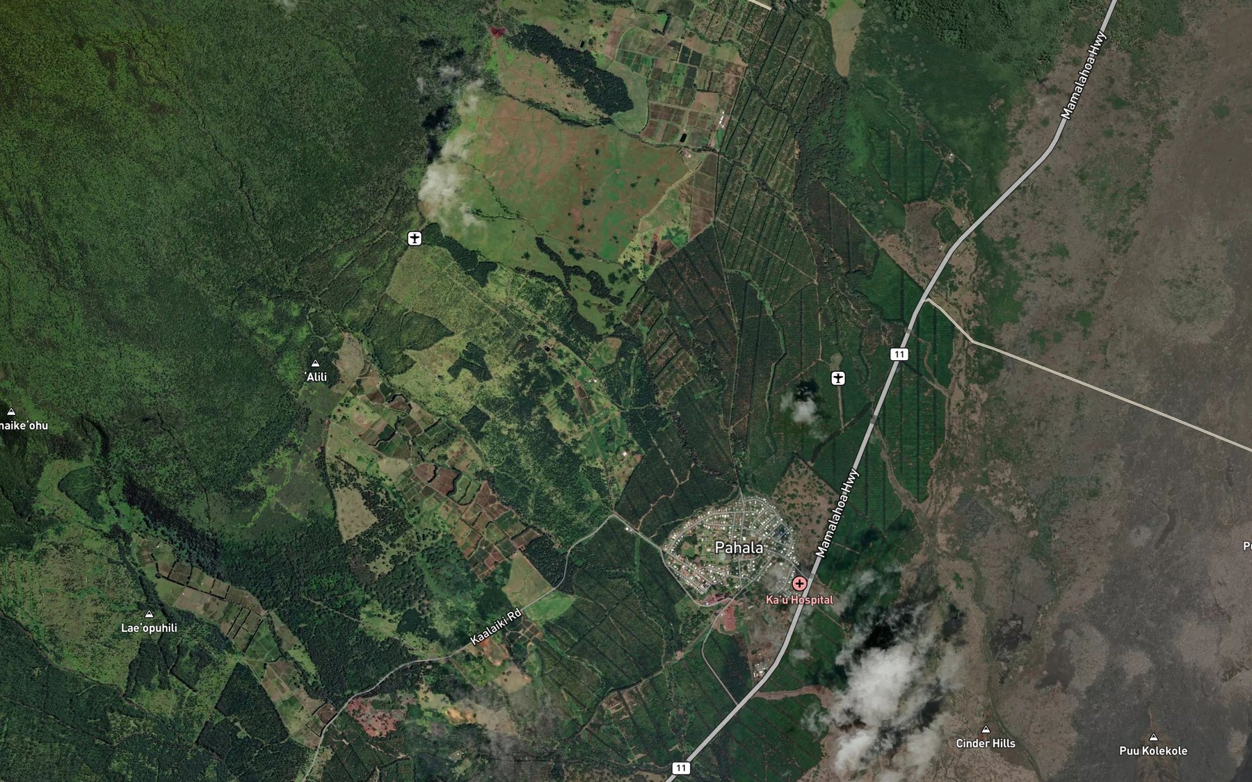 Satellite map of the Meyer Reservoir