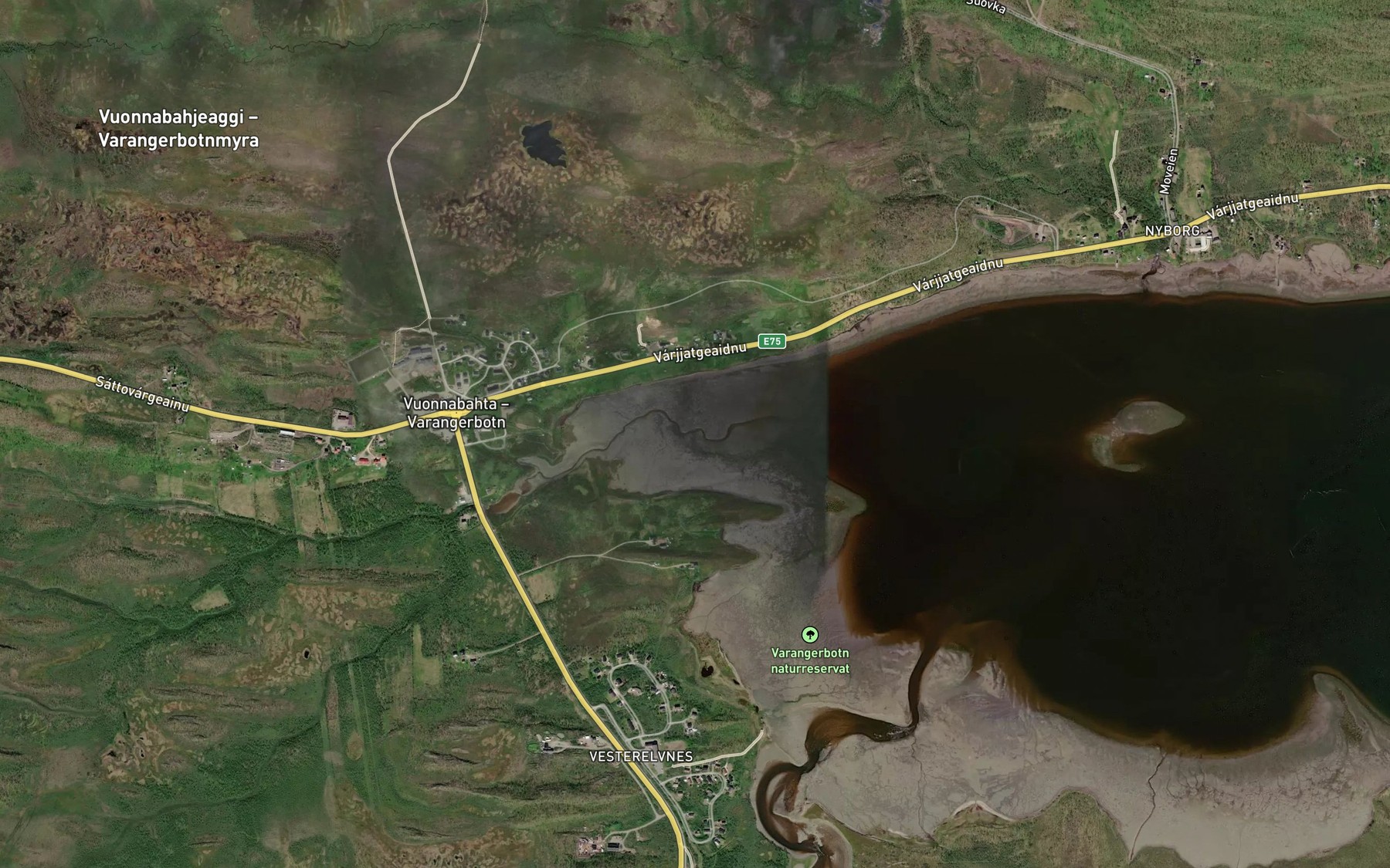 Satellite map of the Vuonnabahta