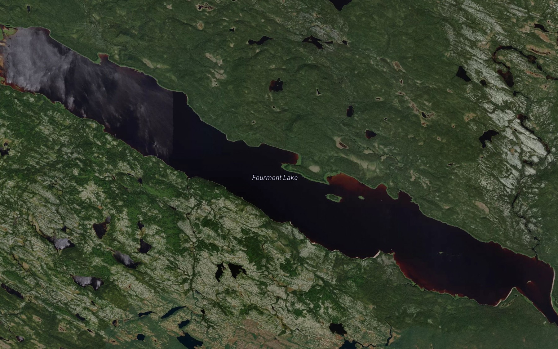 Satellite map of the Lac Fourmont