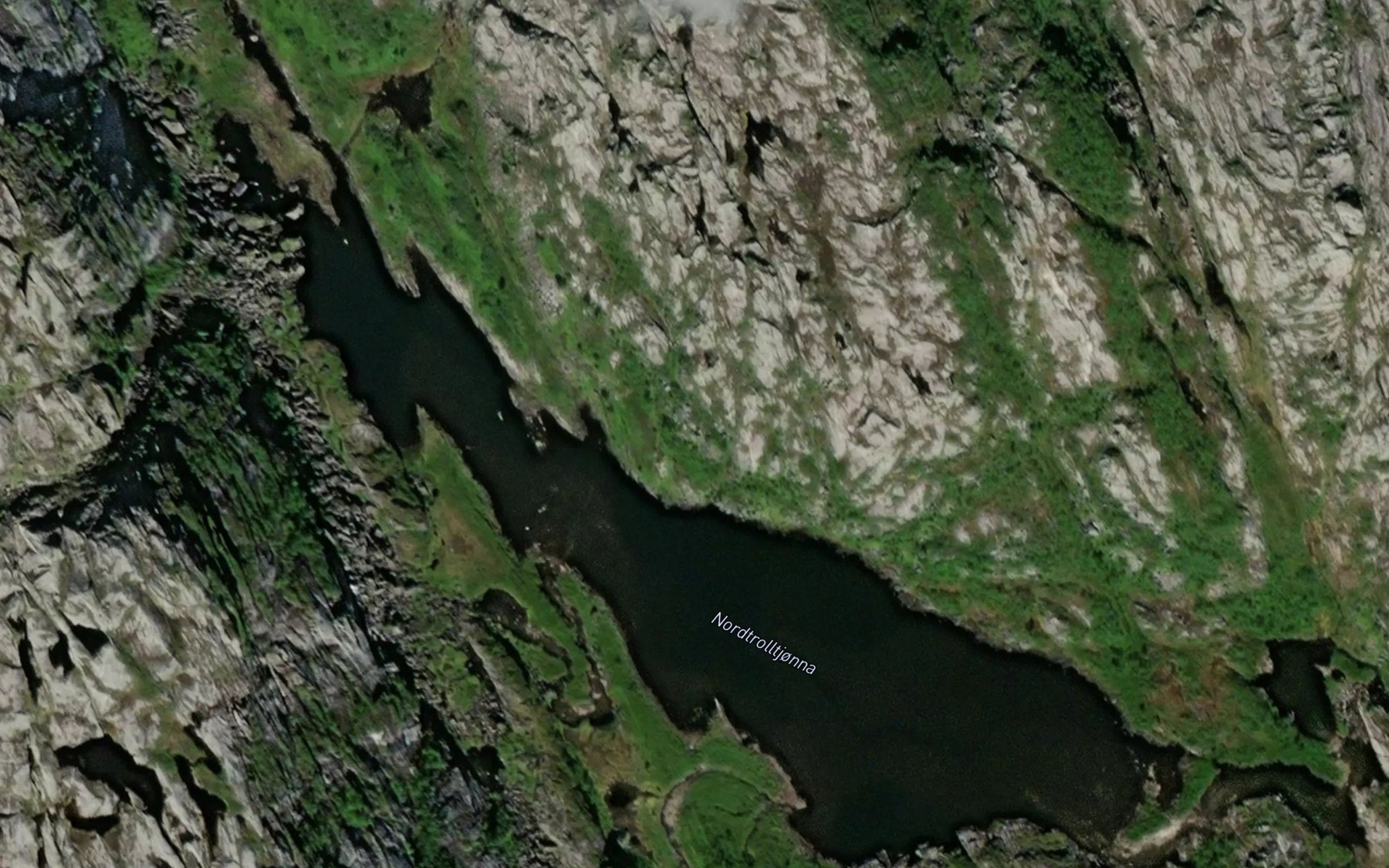 Satellite map of the Nordtrolltjorna