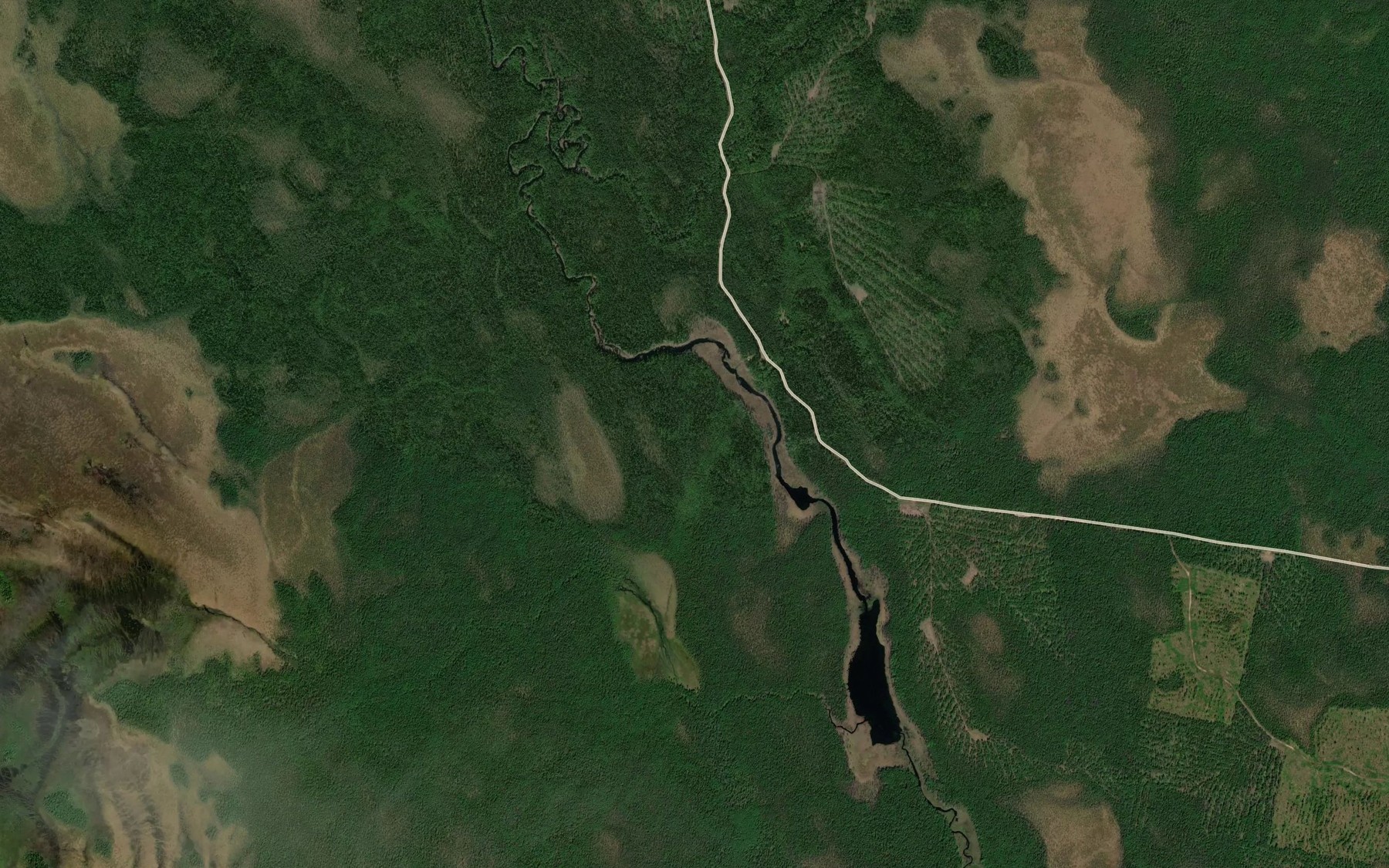 Satellite map of the Velikaya