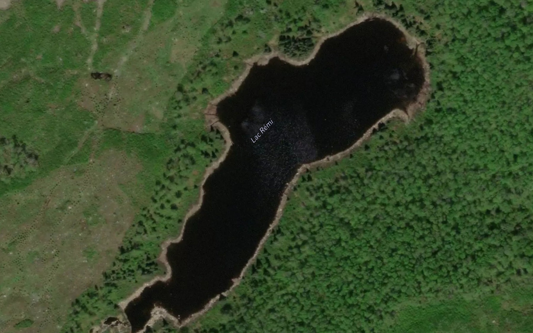Satellite map of the Lac Remi