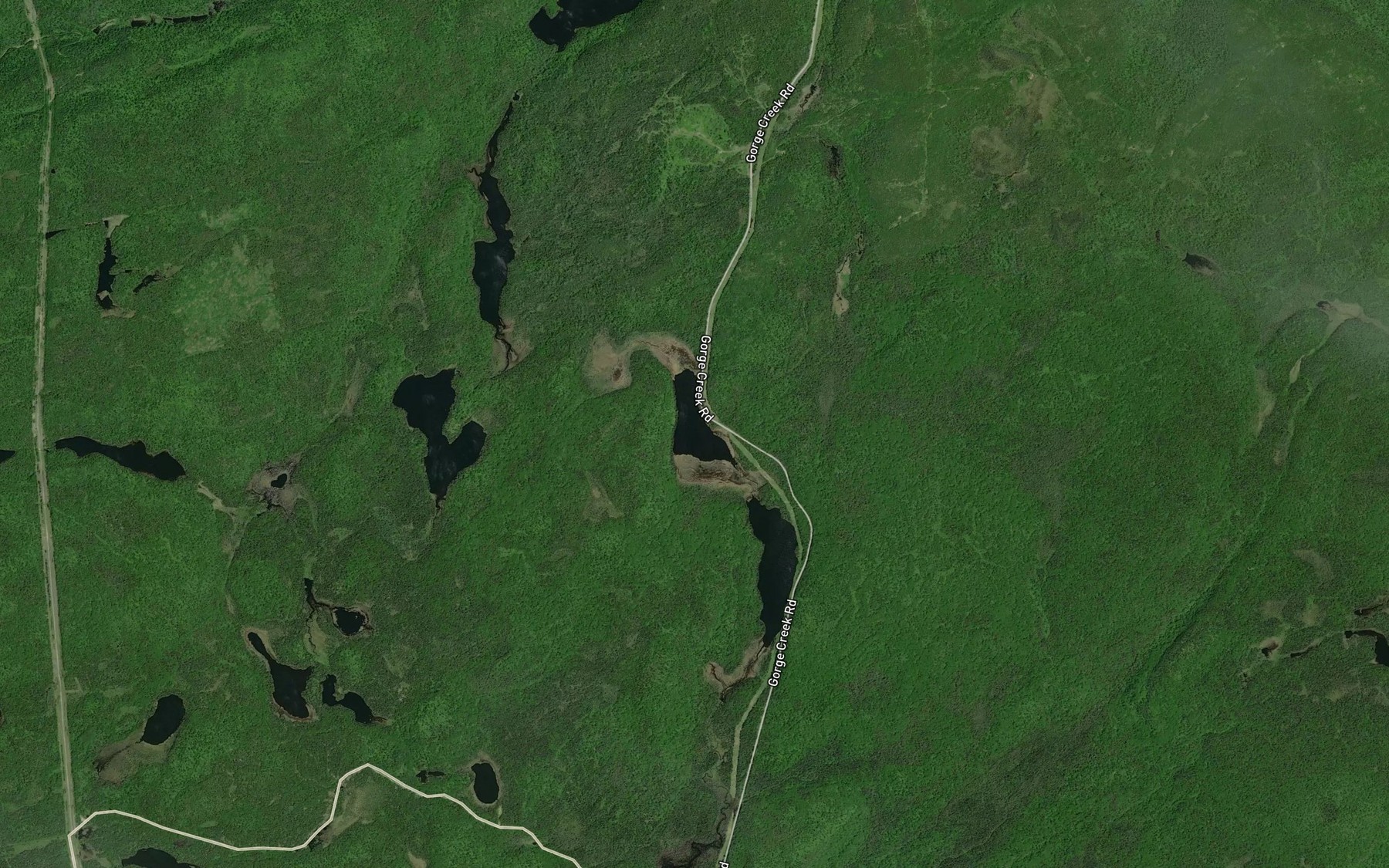 Satellite map of the Fen Lake