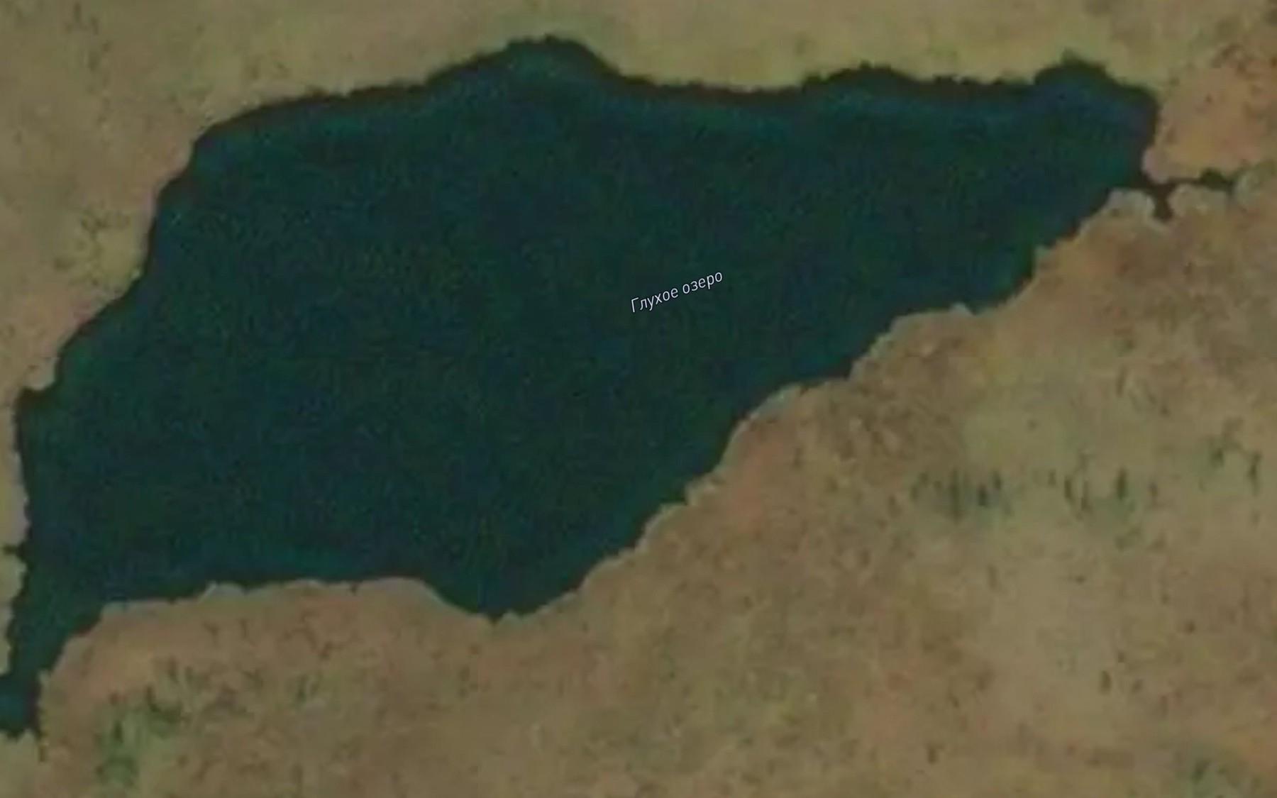 Satellite map of the Ozero Glukhoye