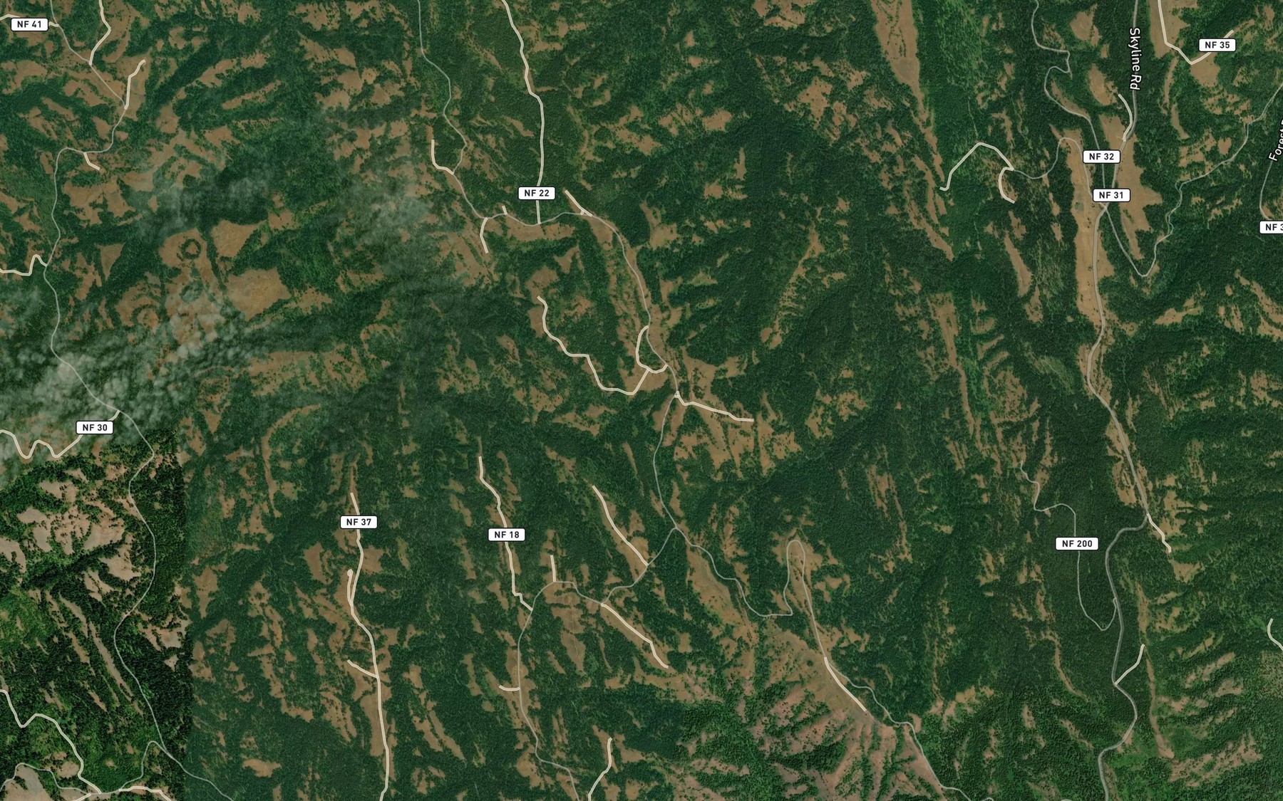 Satellite map of the Creek Spring