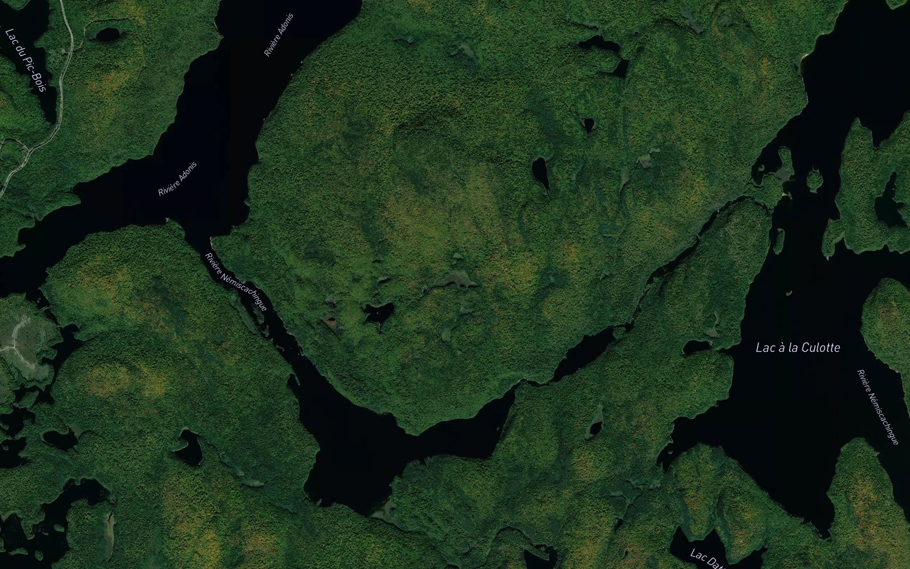 Satellite map of the Lac Kanicikiwica