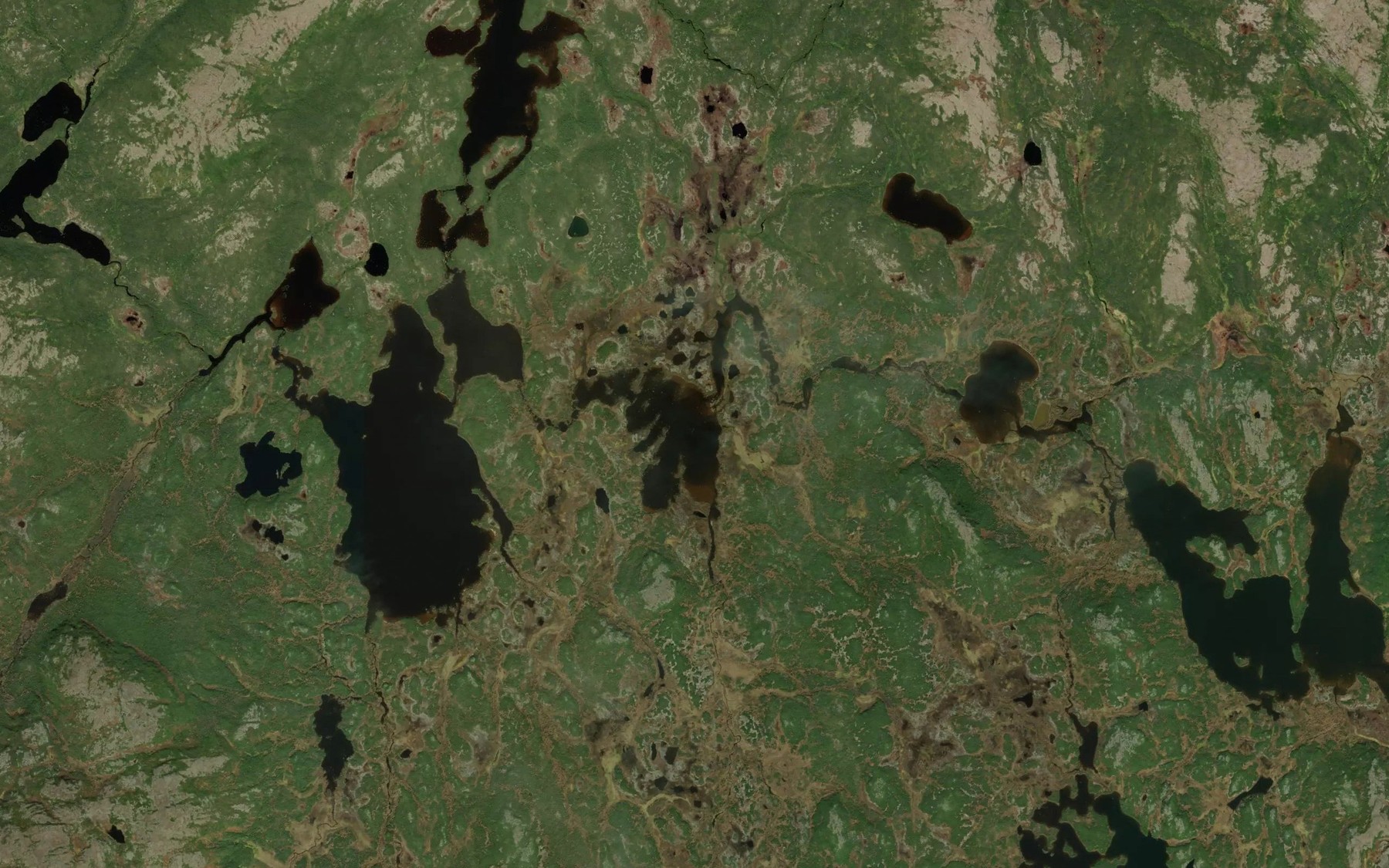 Satellite map of the Lac Numerous