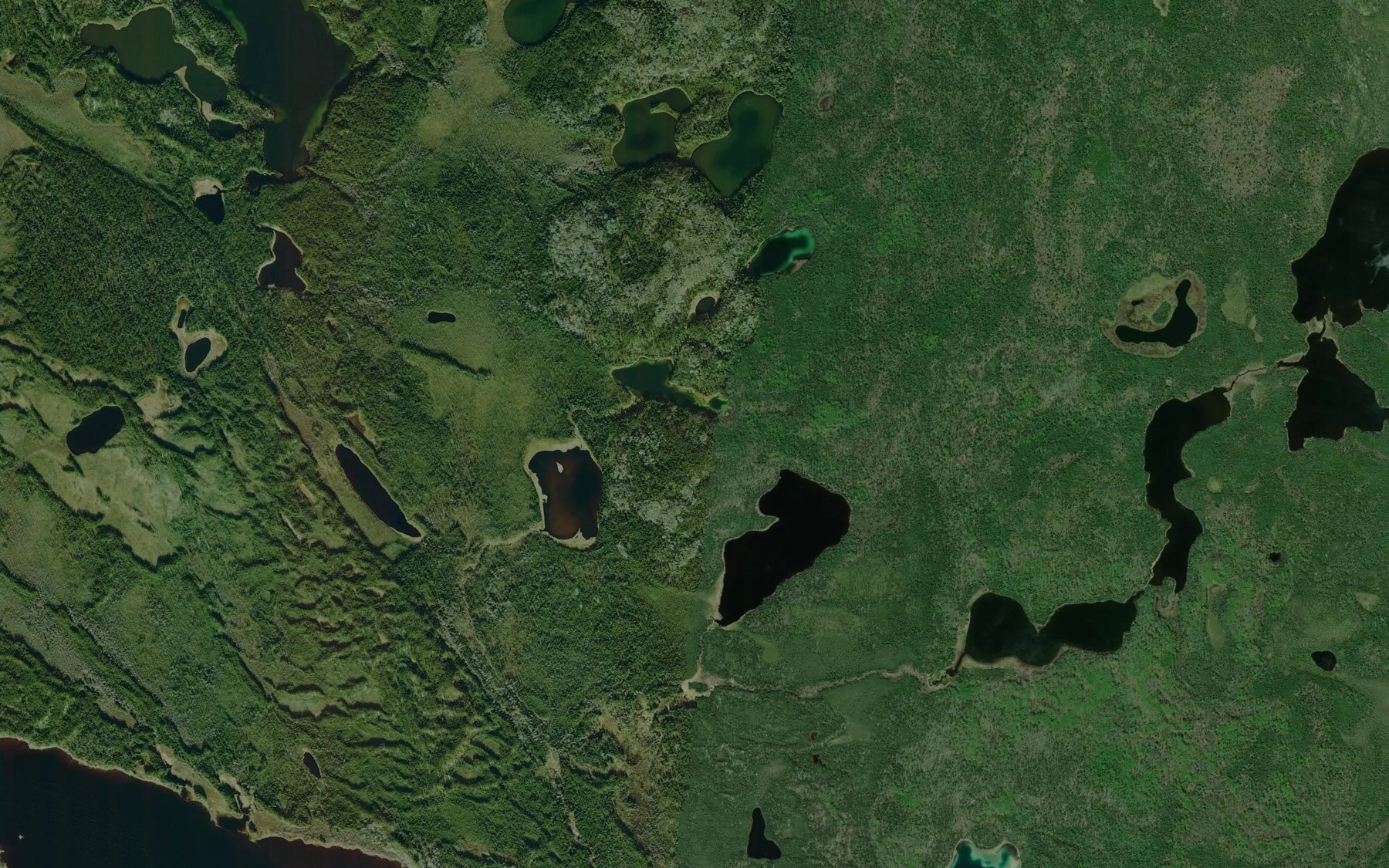 Satellite map of the Whiteclay Lake
