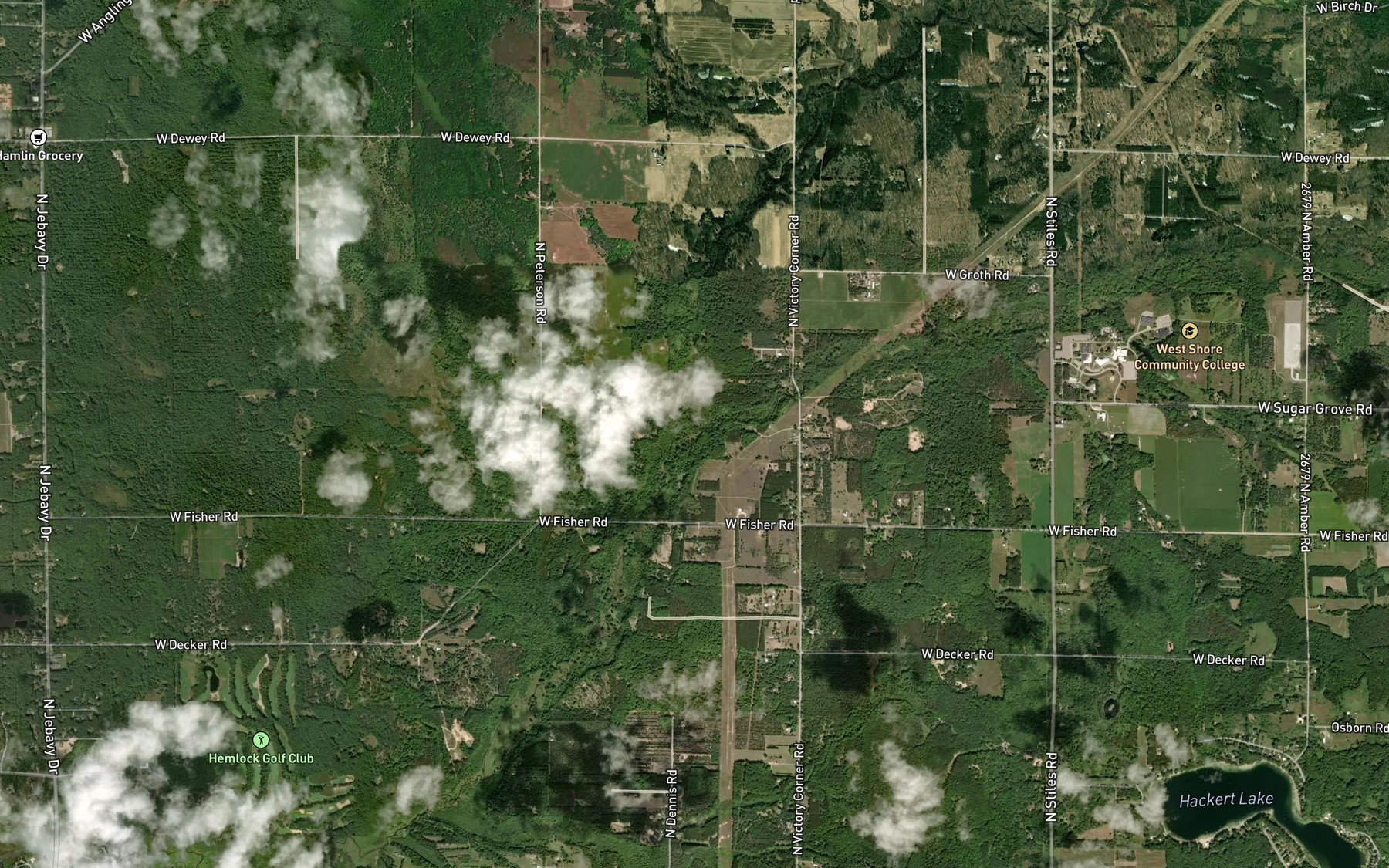 Satellite map of the North Branch Lincoln River