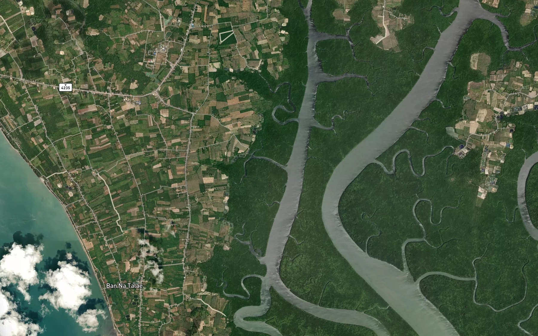 Satellite map of the Khlong Kancha