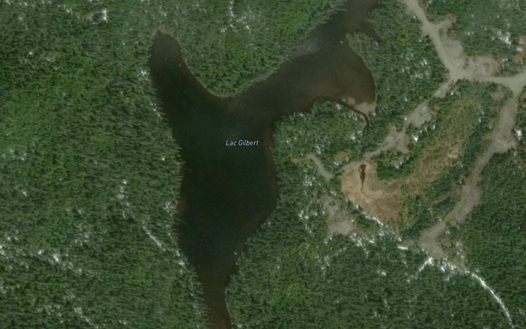 Satellite map of the LacGilbert
