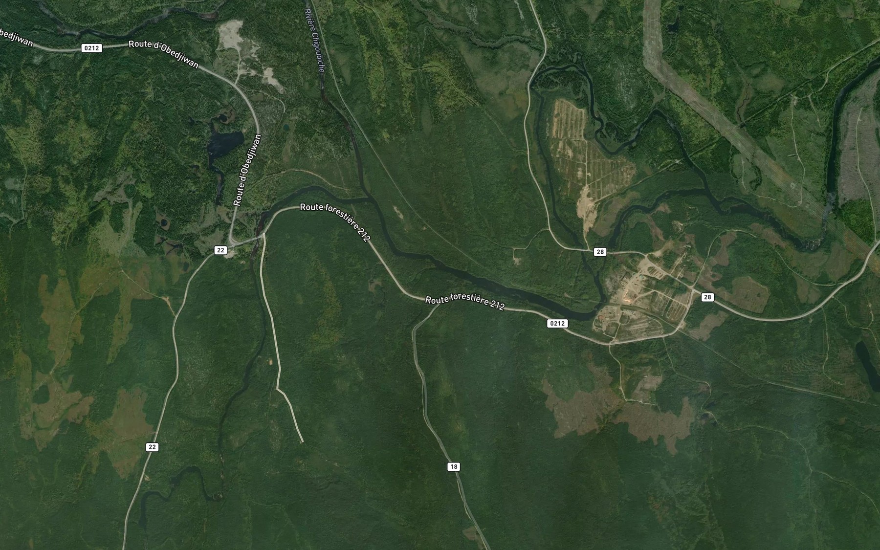 Satellite map of the Riviere du Pilet