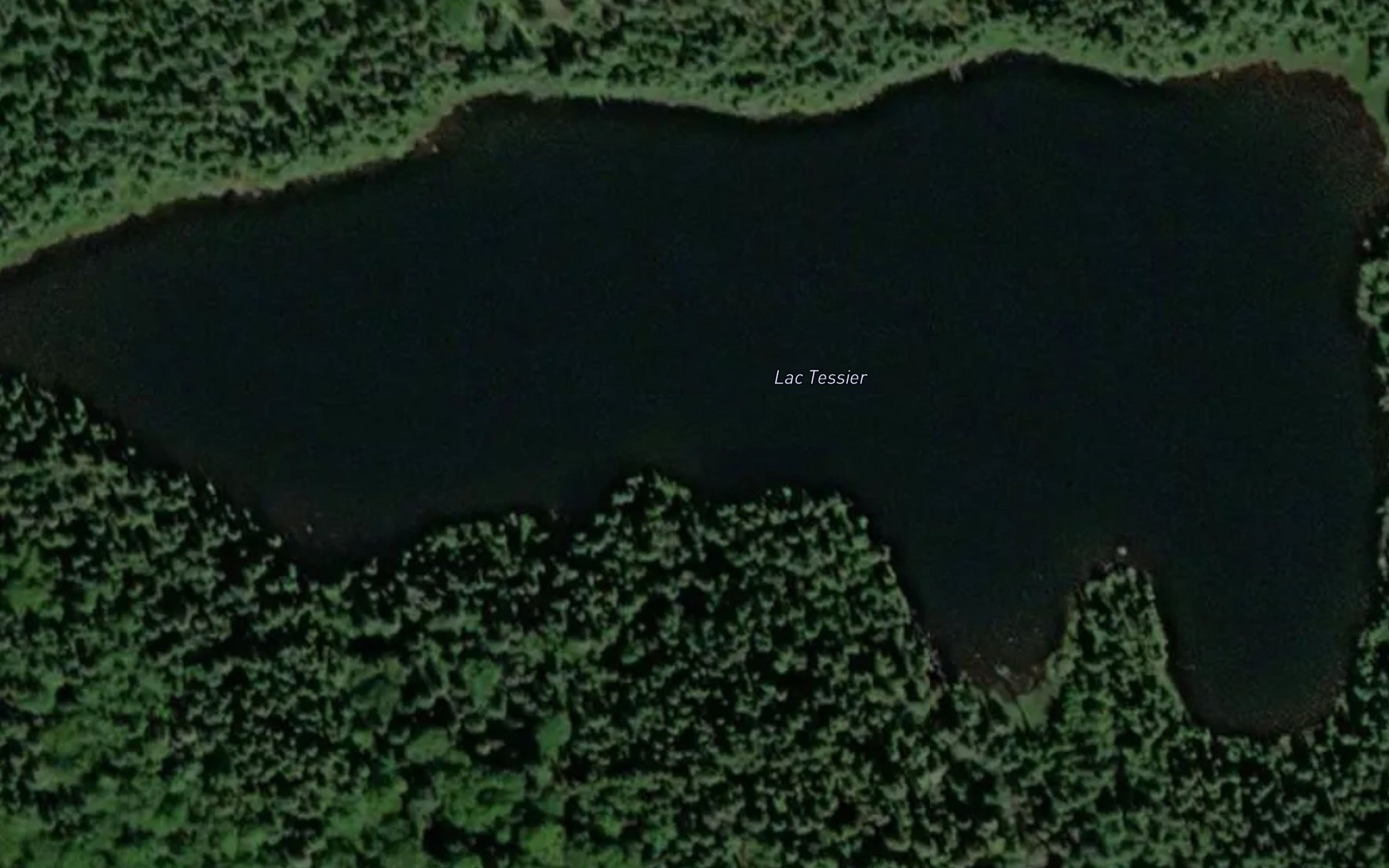 Satellite map of the Lac Tessier