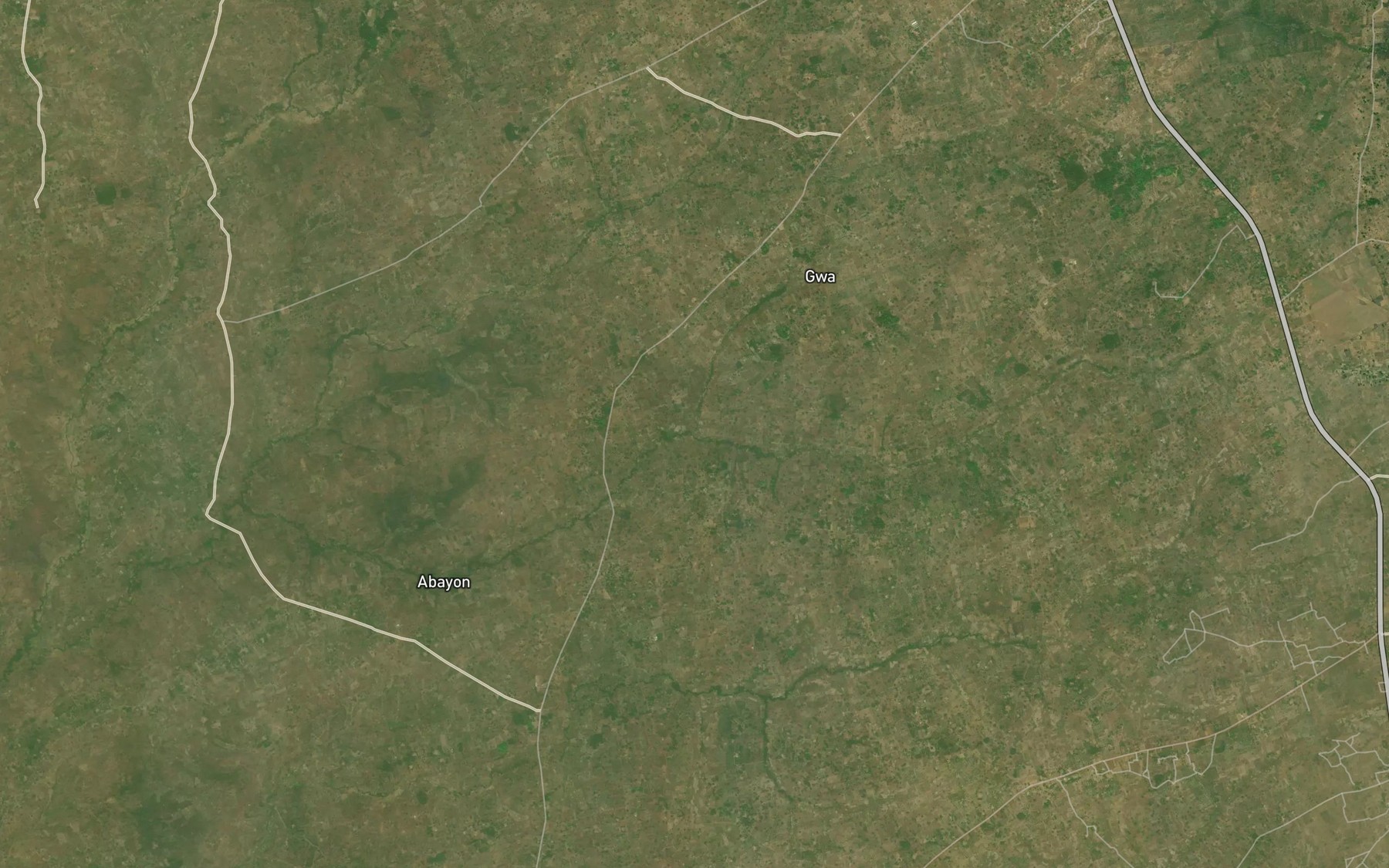 Satellite map of the Ukwem